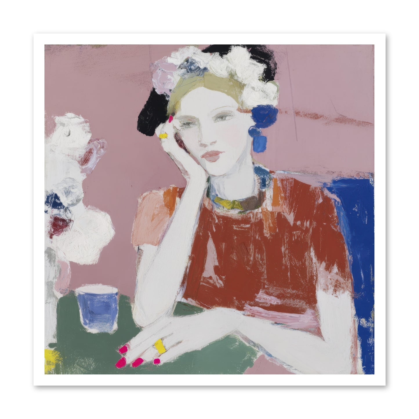 Afternoon at the Club -- Paper Print 30x30
