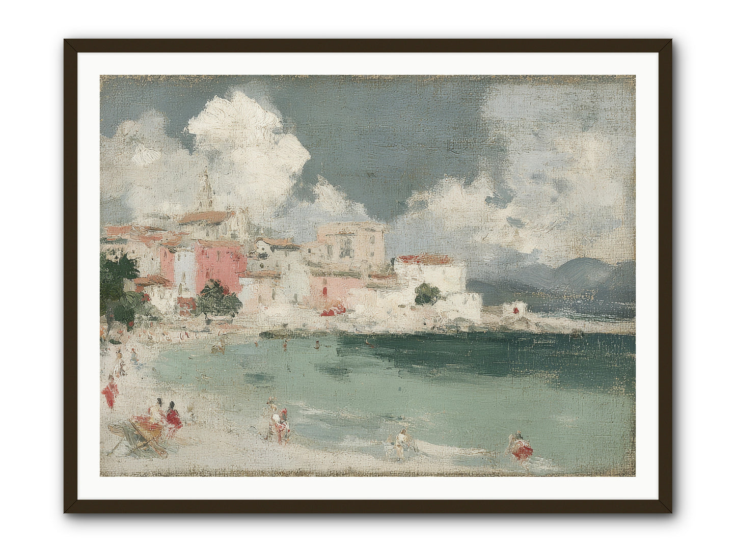 Afternoon by the Water -- Framed Print - Black 48x36