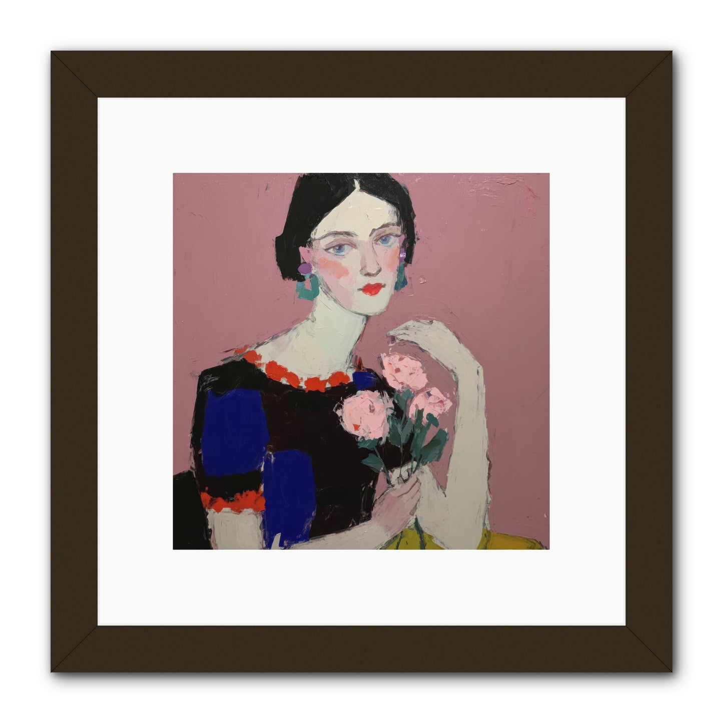 Afternoon in Pink -- Framed Print - Black 10x10