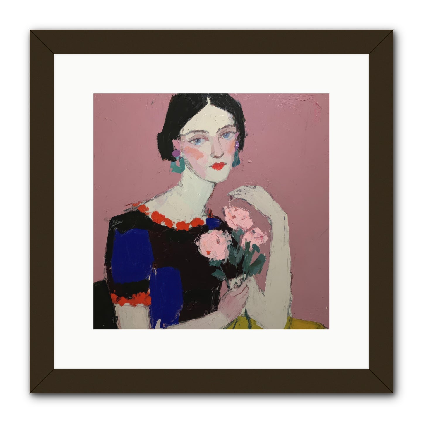 Afternoon in Pink -- Framed Print - Black 12x12