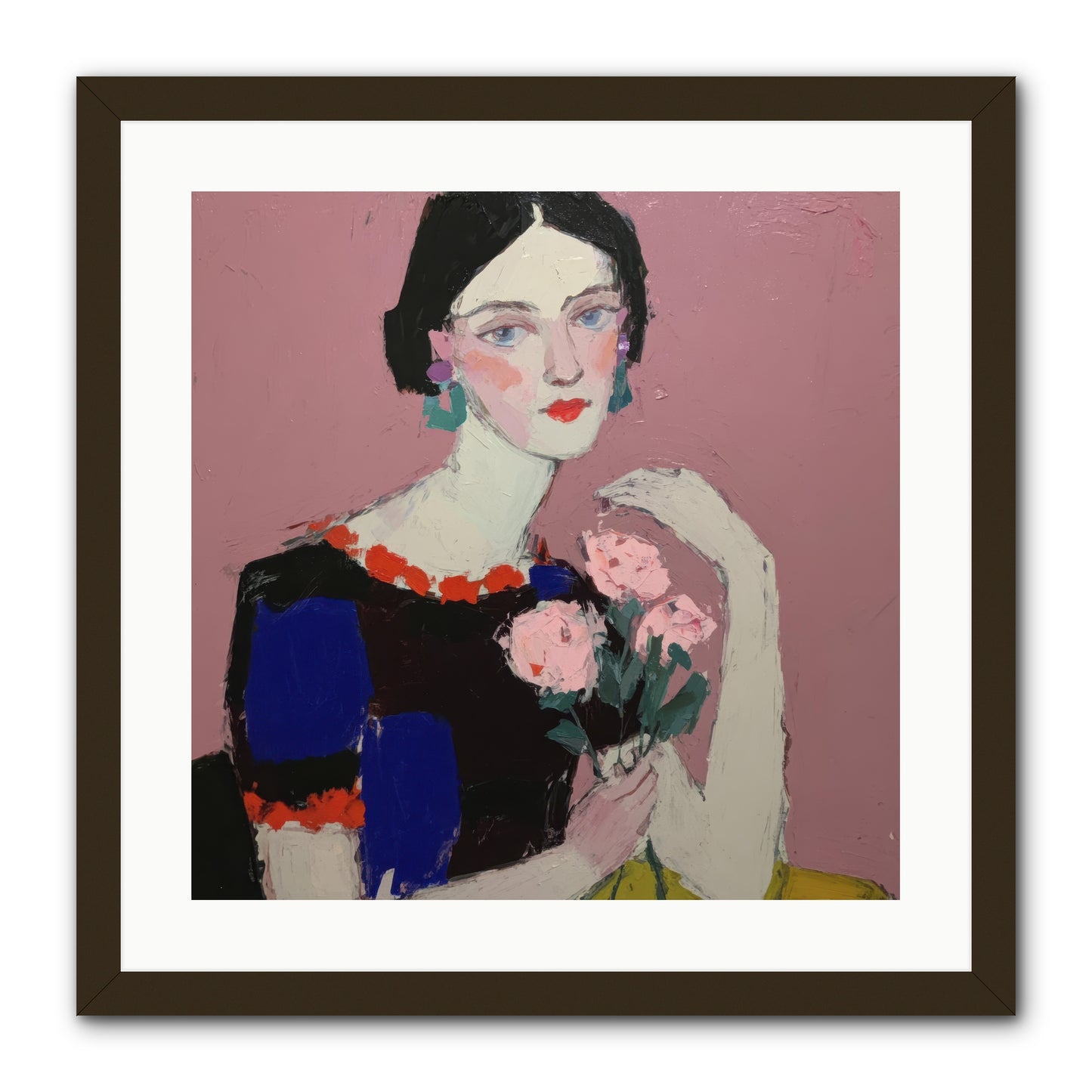 Afternoon in Pink -- Framed Print - Black 20x20
