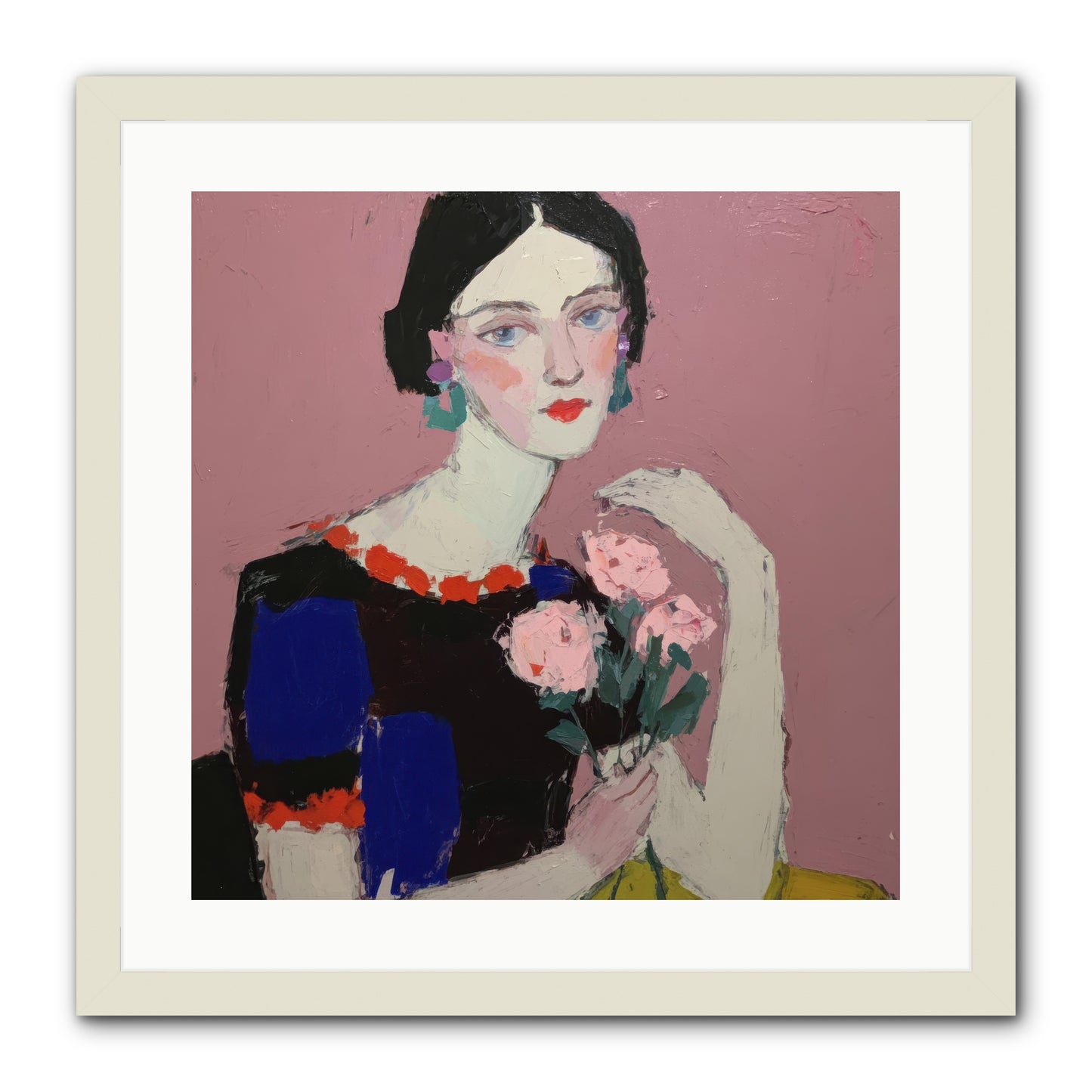 Afternoon in Pink -- Framed Print - White 20x20