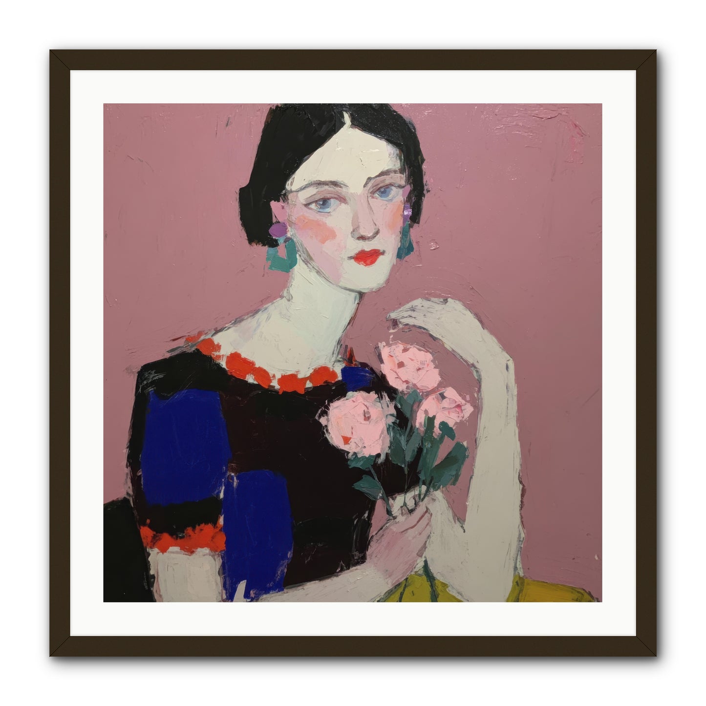 Afternoon in Pink -- Framed Print - Black 30x30
