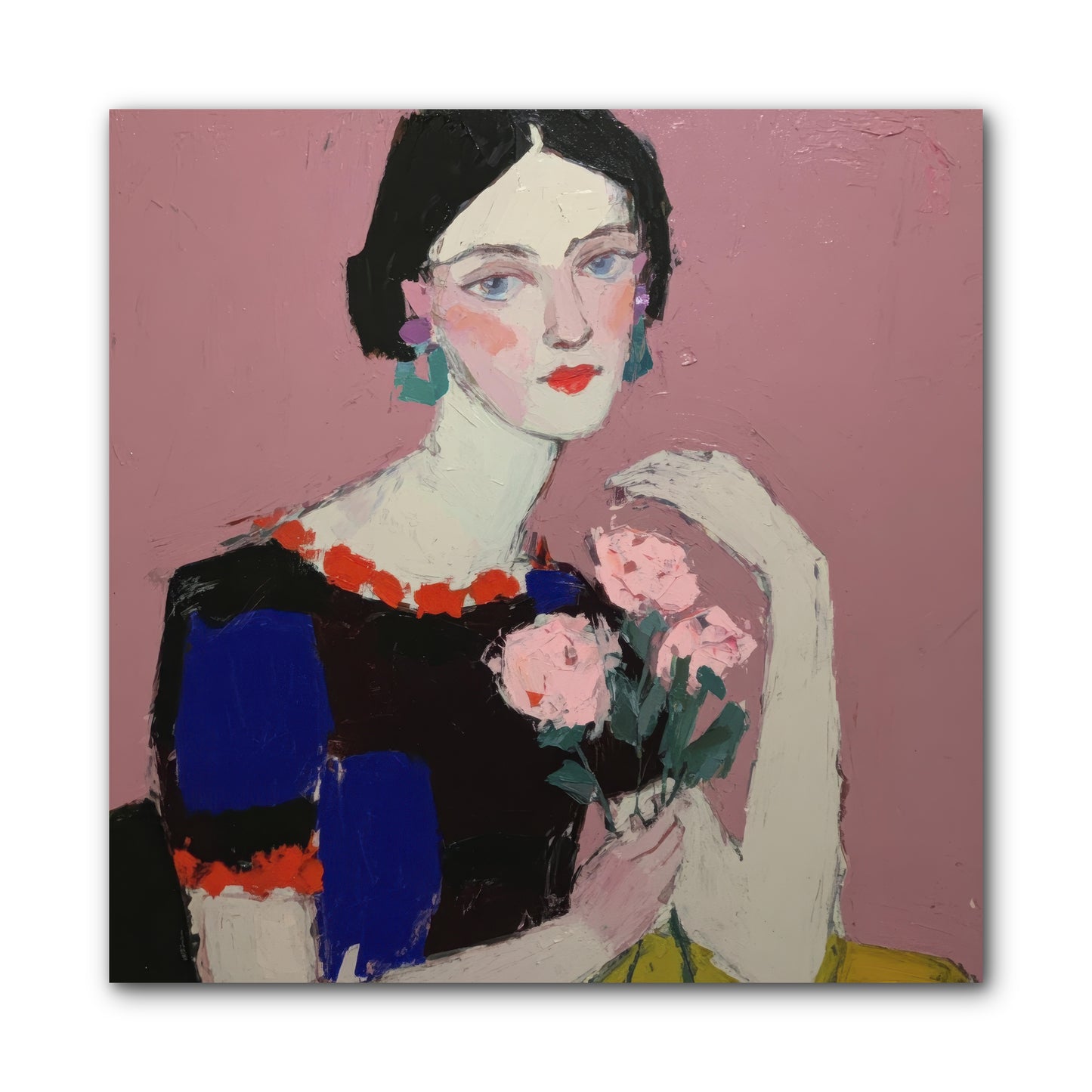 Afternoon in Pink -- Wrapped Canvas 10x10