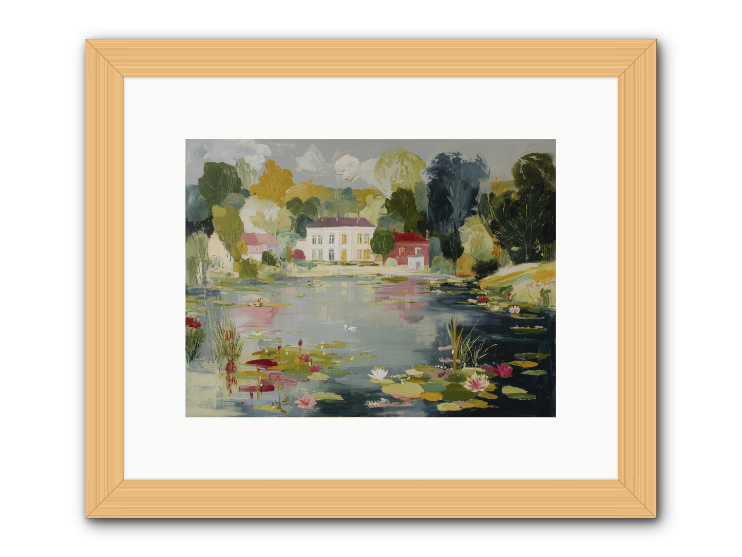 Afternoon's Embrace -- Framed Print - Natural 12x9