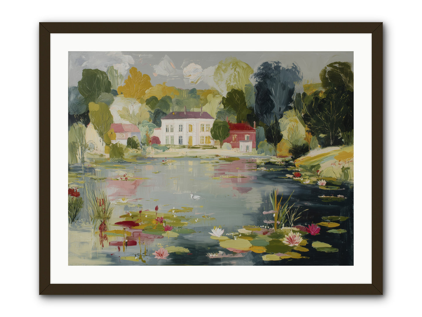 Afternoon's Embrace -- Framed Print - Black 32x24