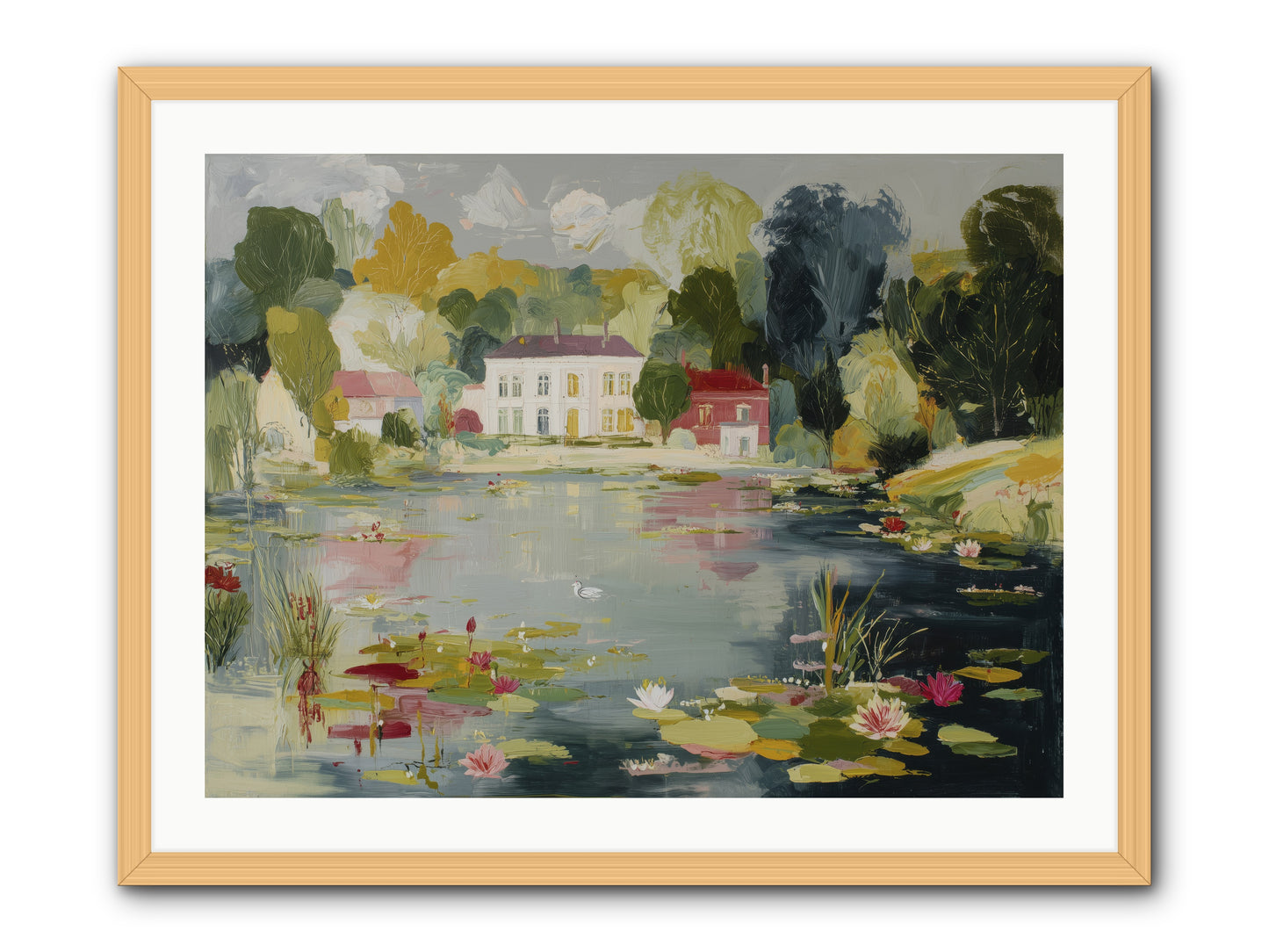 Afternoon's Embrace -- Framed Print - Natural 32x24