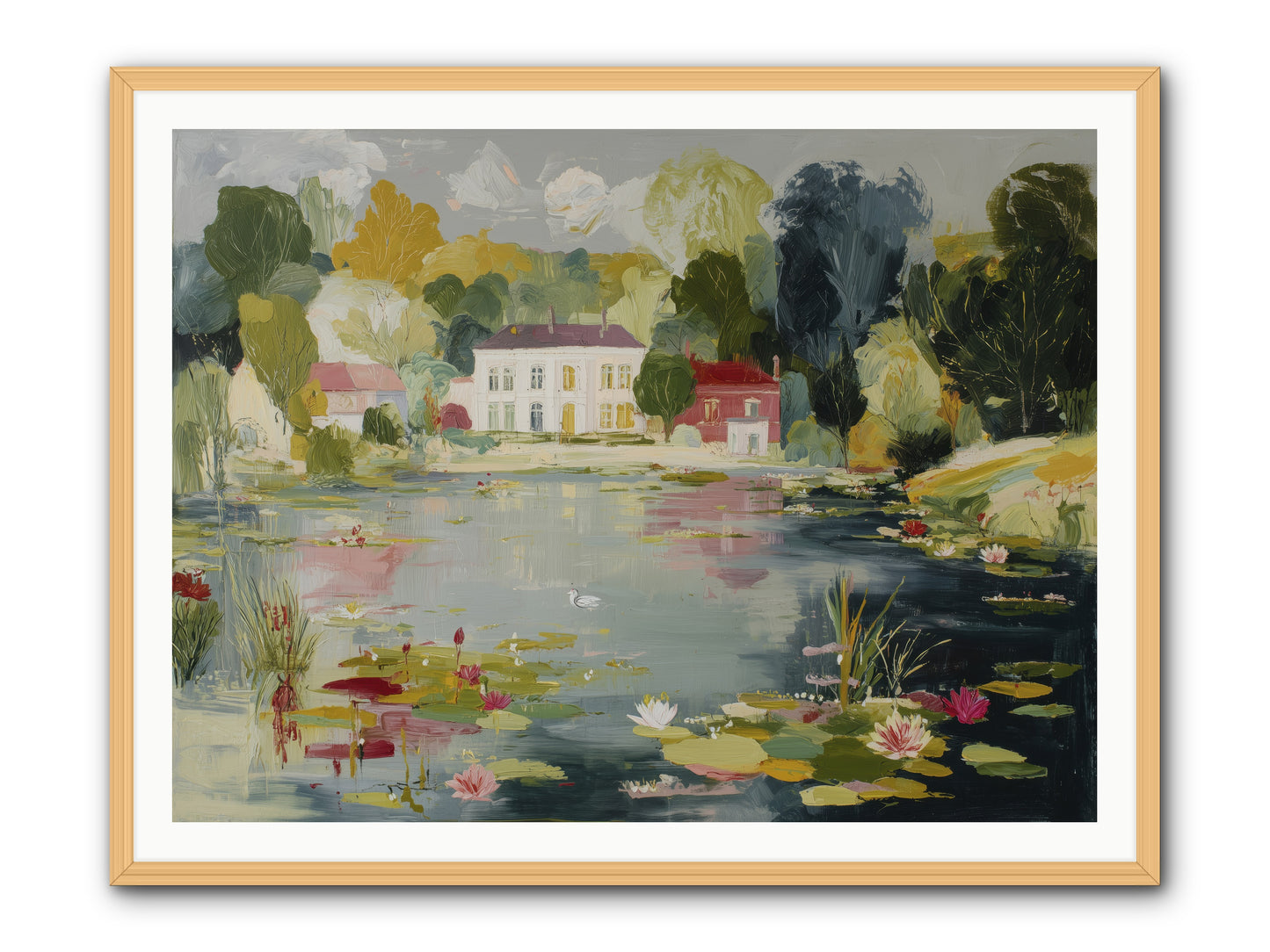 Afternoon's Embrace -- Framed Print - Natural 48x36