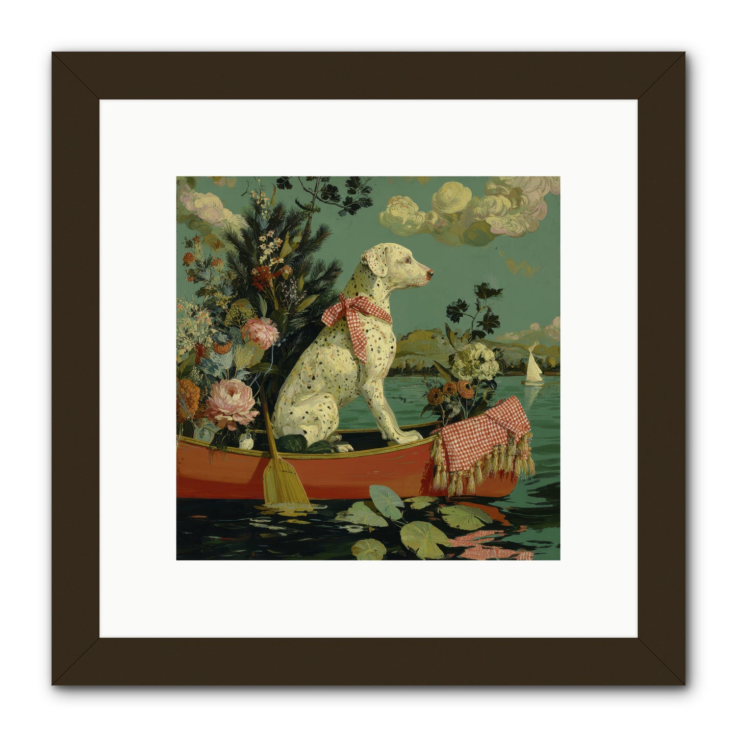 Against The Winter Sky -- Framed Print - Black 10x10