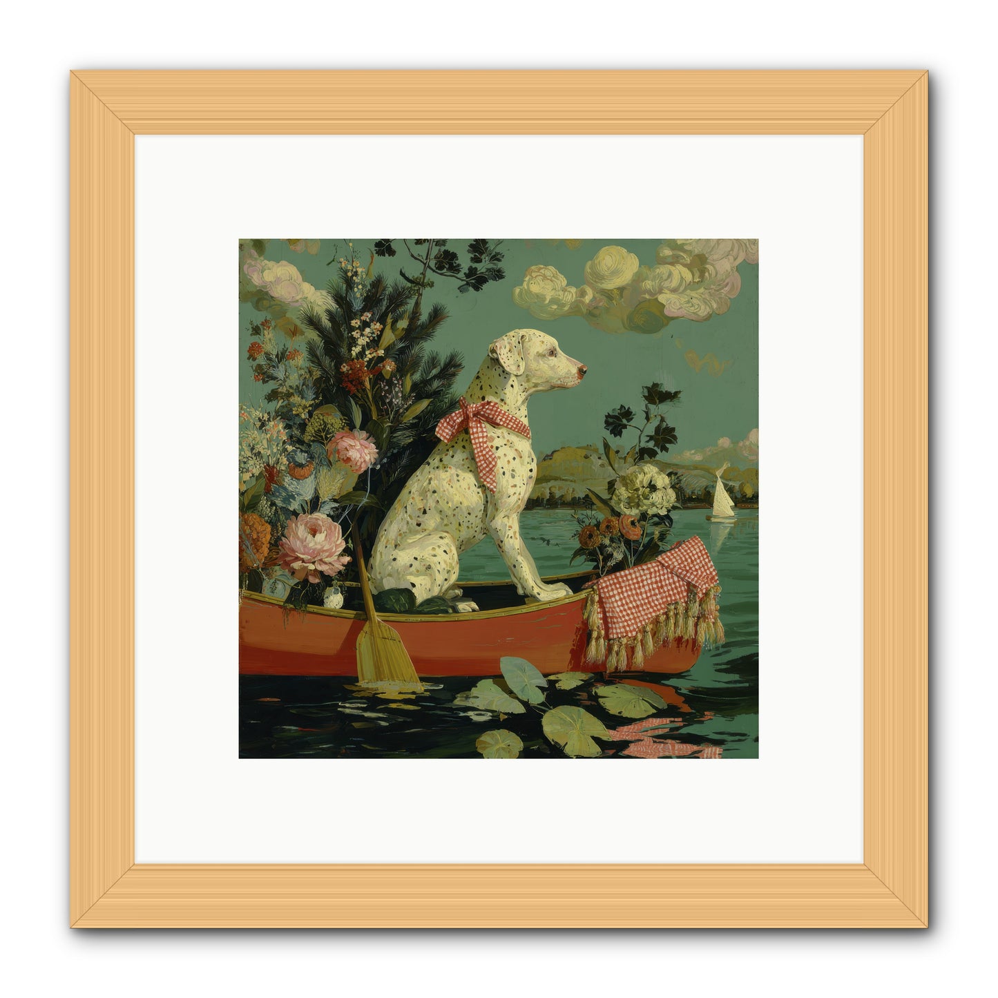 Against The Winter Sky -- Framed Print - Natural 10x10