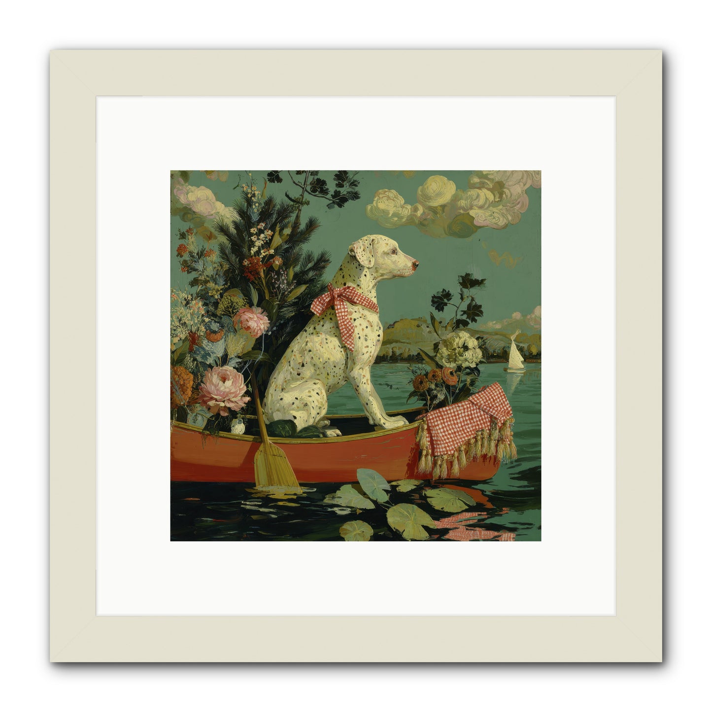 Against The Winter Sky -- Framed Print - White 10x10