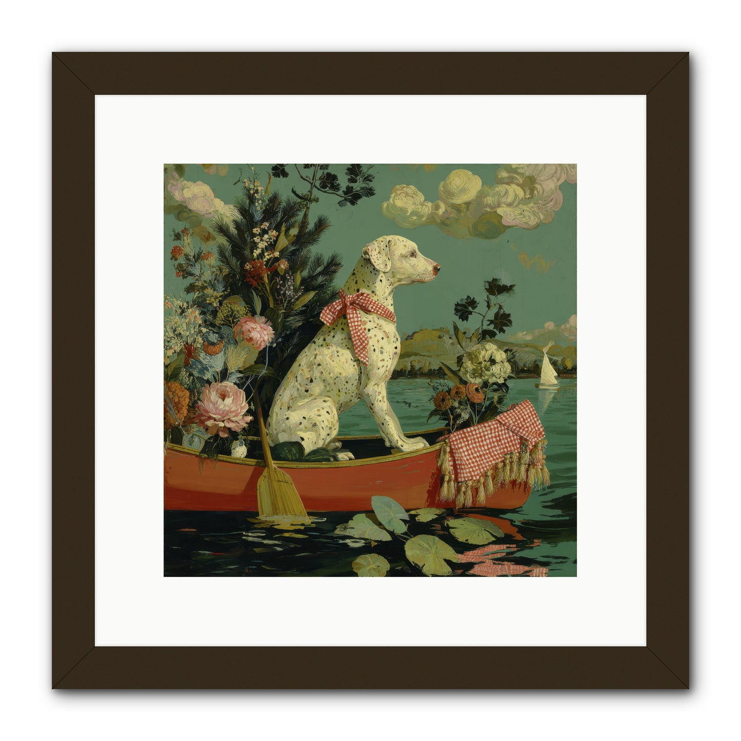 Against The Winter Sky -- Framed Print - Black 12x12