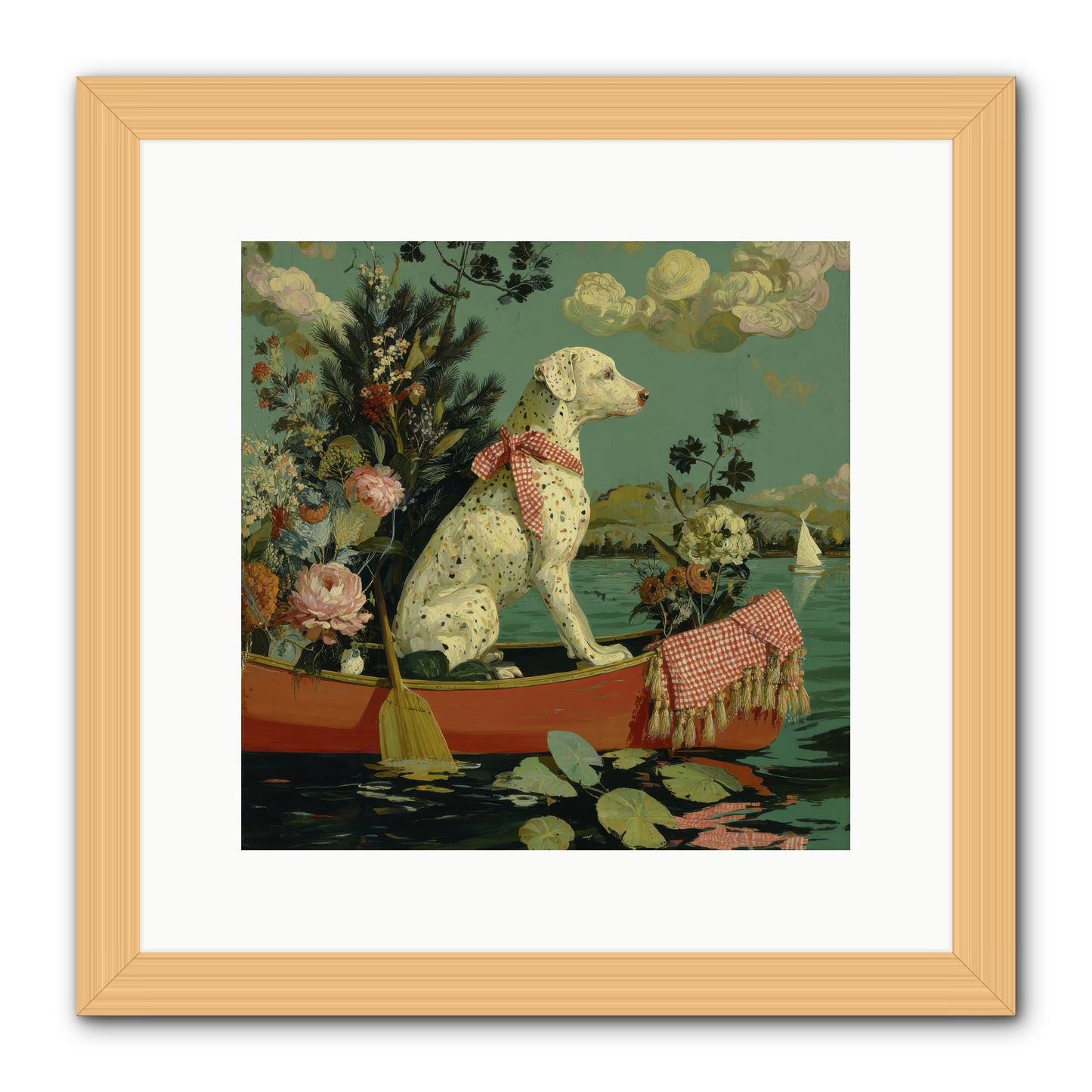 Against The Winter Sky -- Framed Print - Natural 12x12