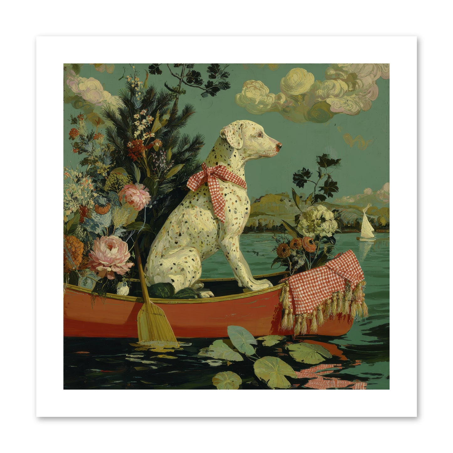 Against The Winter Sky -- Loose Canvas Print 12x12