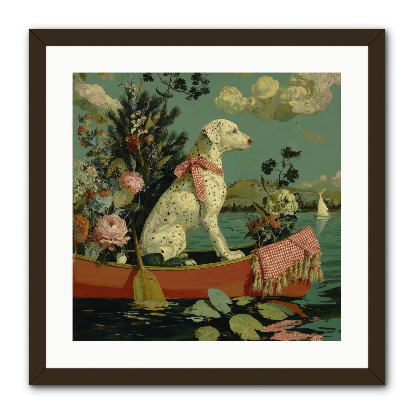 Against The Winter Sky -- Framed Print - Black 20x20