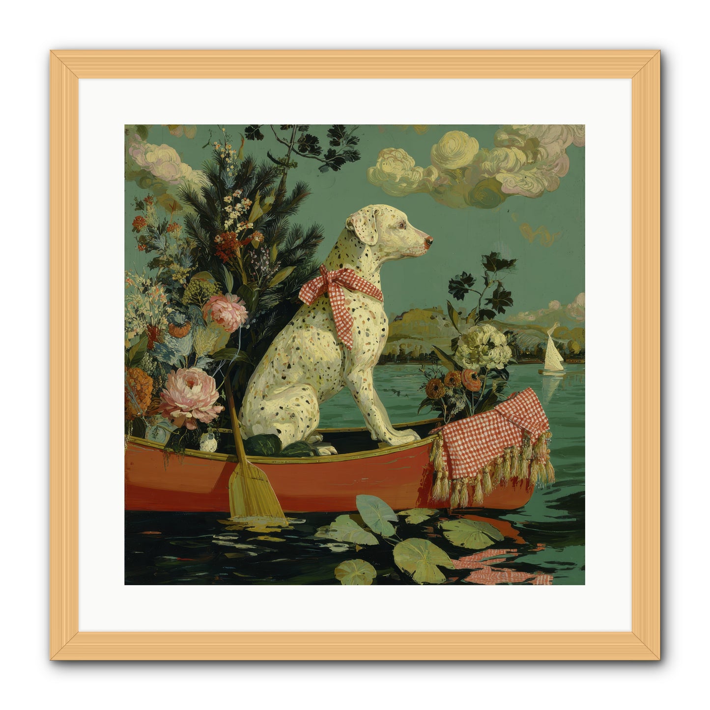 Against The Winter Sky -- Framed Print - Natural 20x20