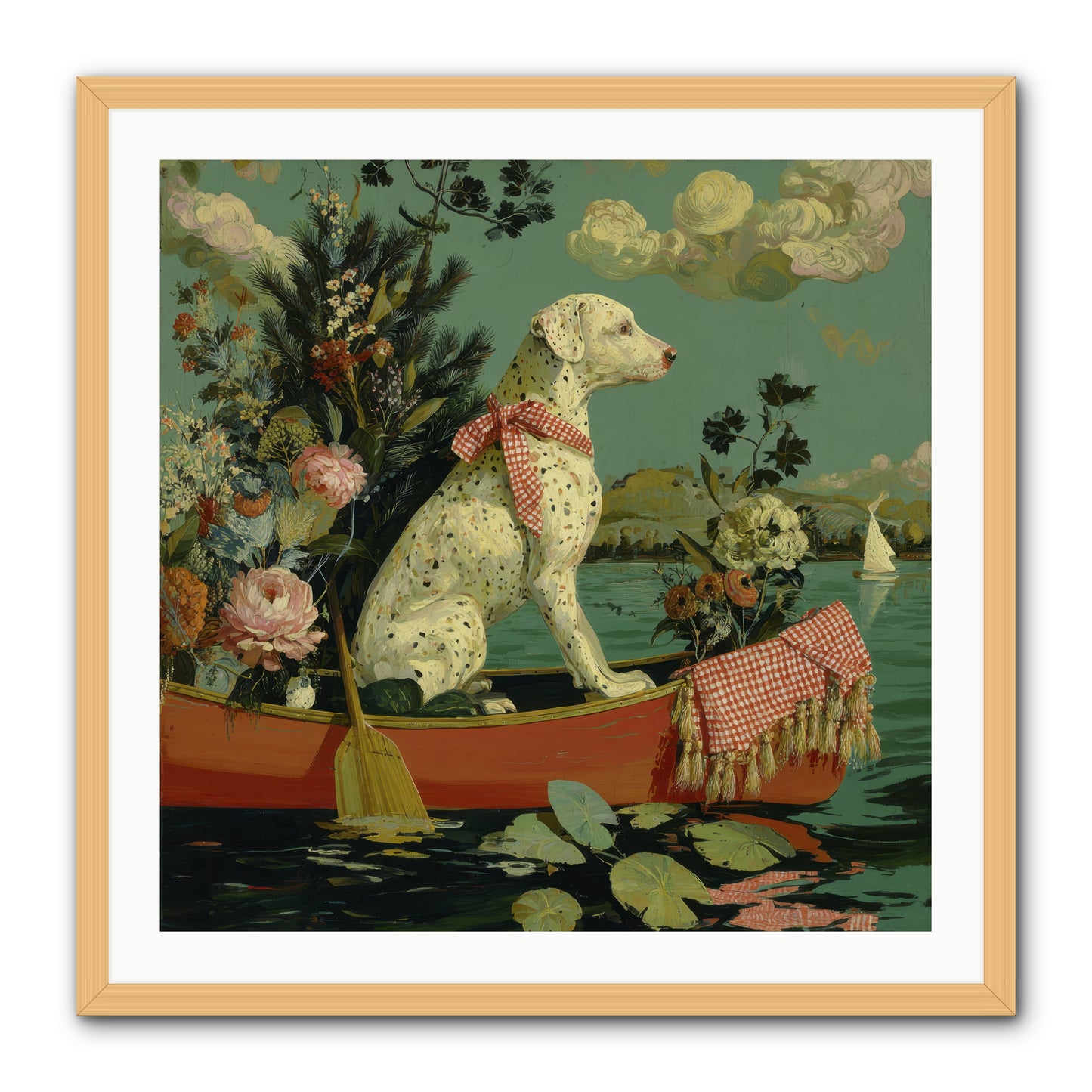 Against The Winter Sky -- Framed Print - Natural 30x30