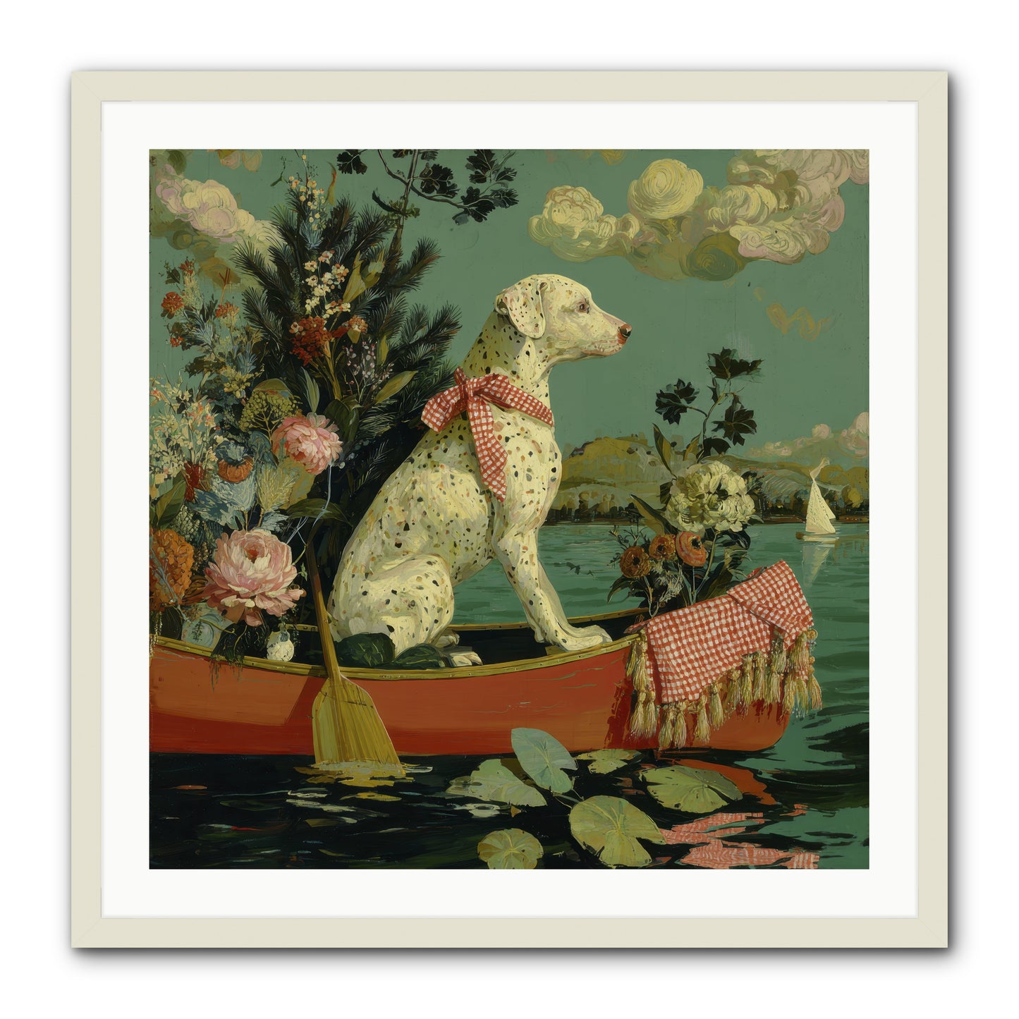 Against The Winter Sky -- Framed Print - White 30x30