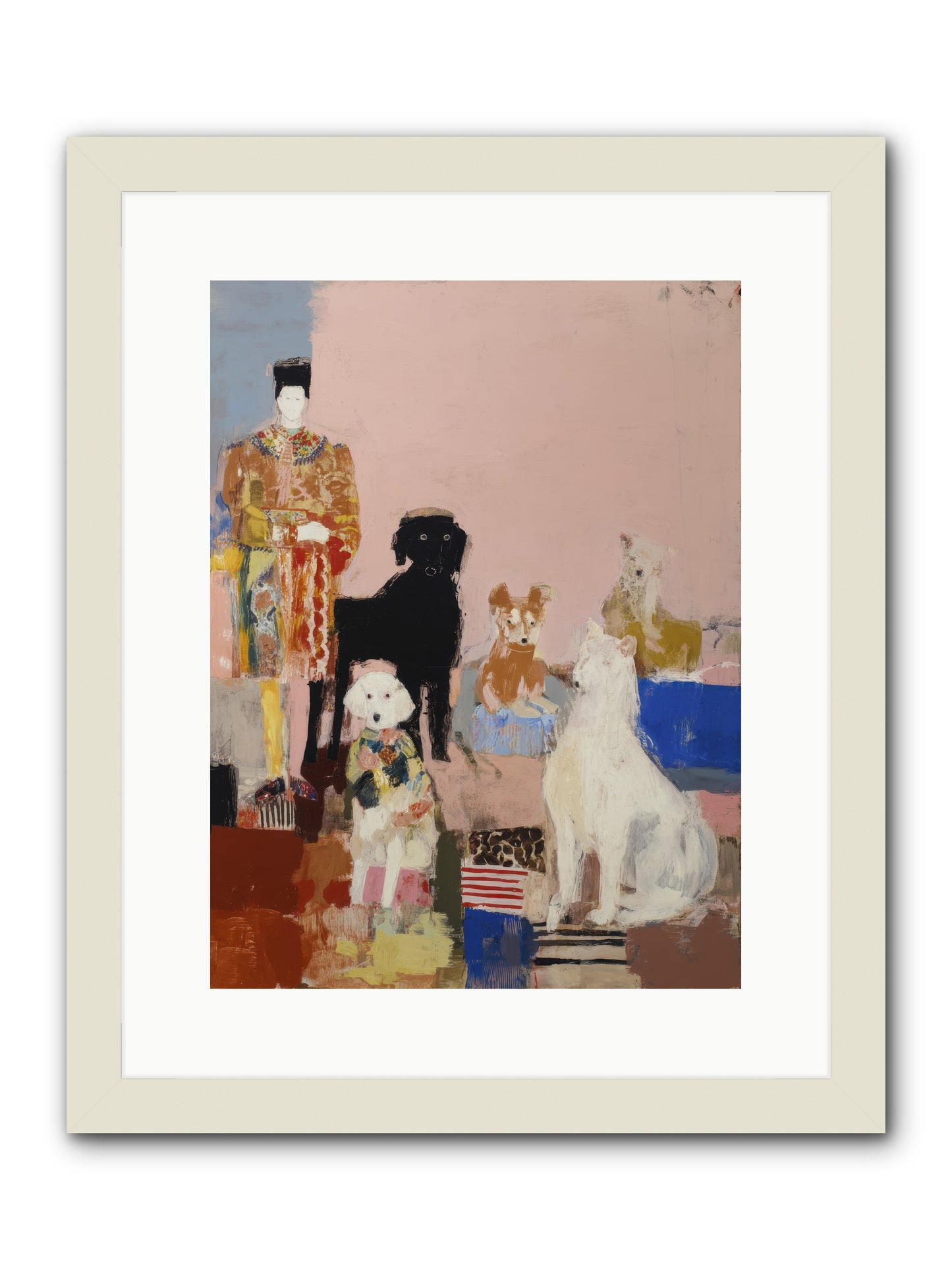 Aligned -- Framed Print - White 12x16