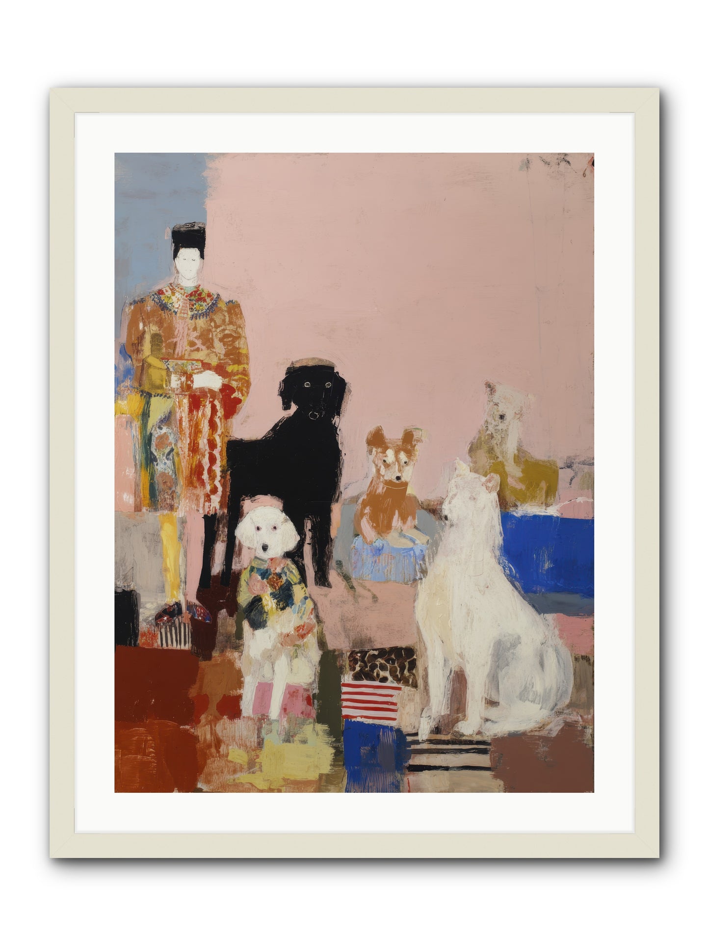 Aligned -- Framed Print - White 24x32