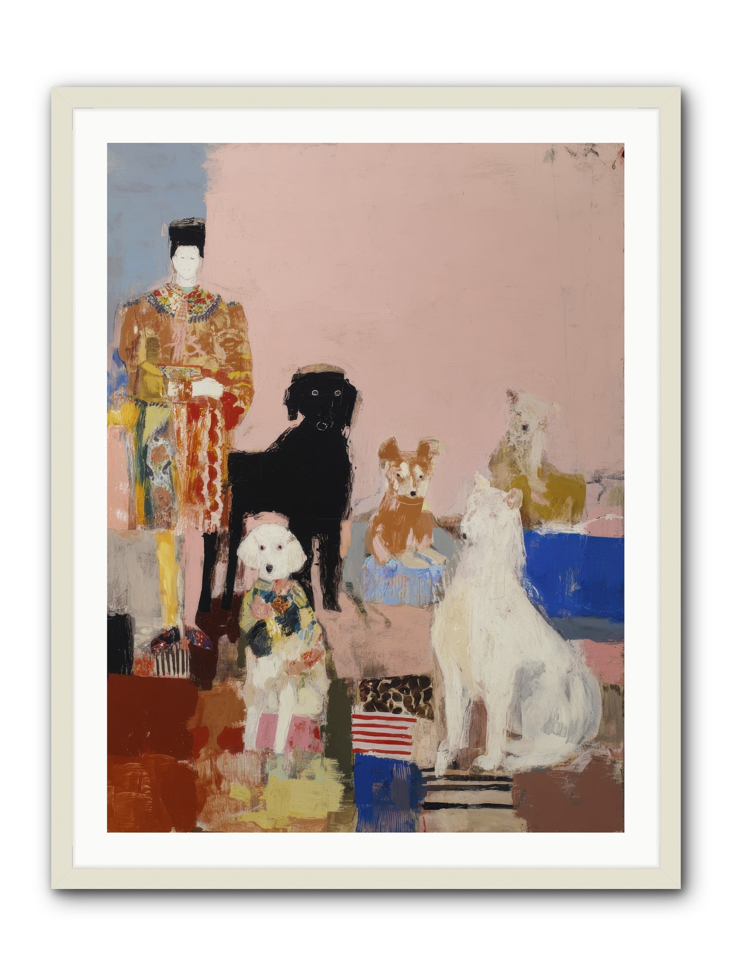 Aligned -- Framed Print - White 30x40