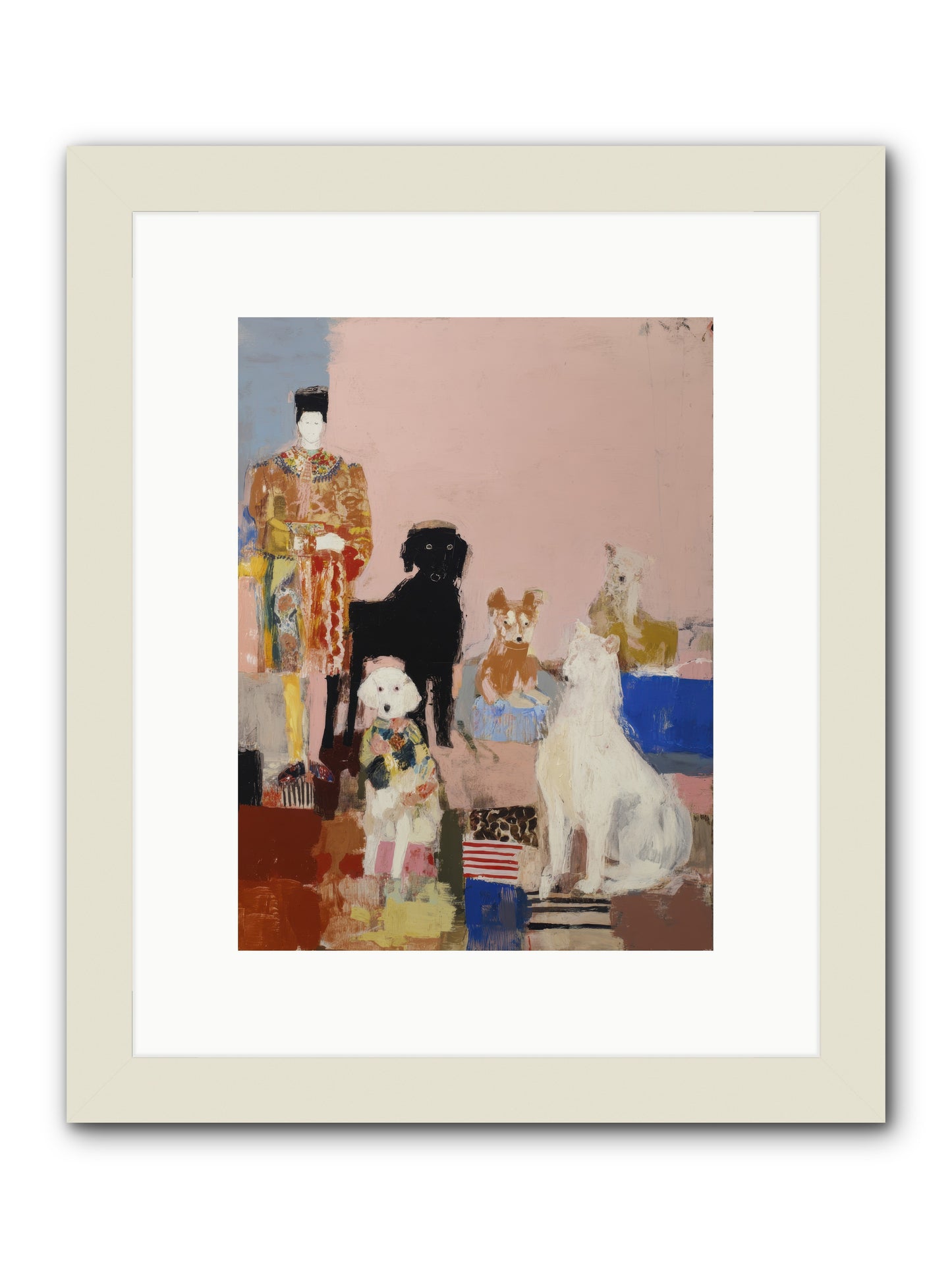 Aligned -- Framed Print - White 9x12