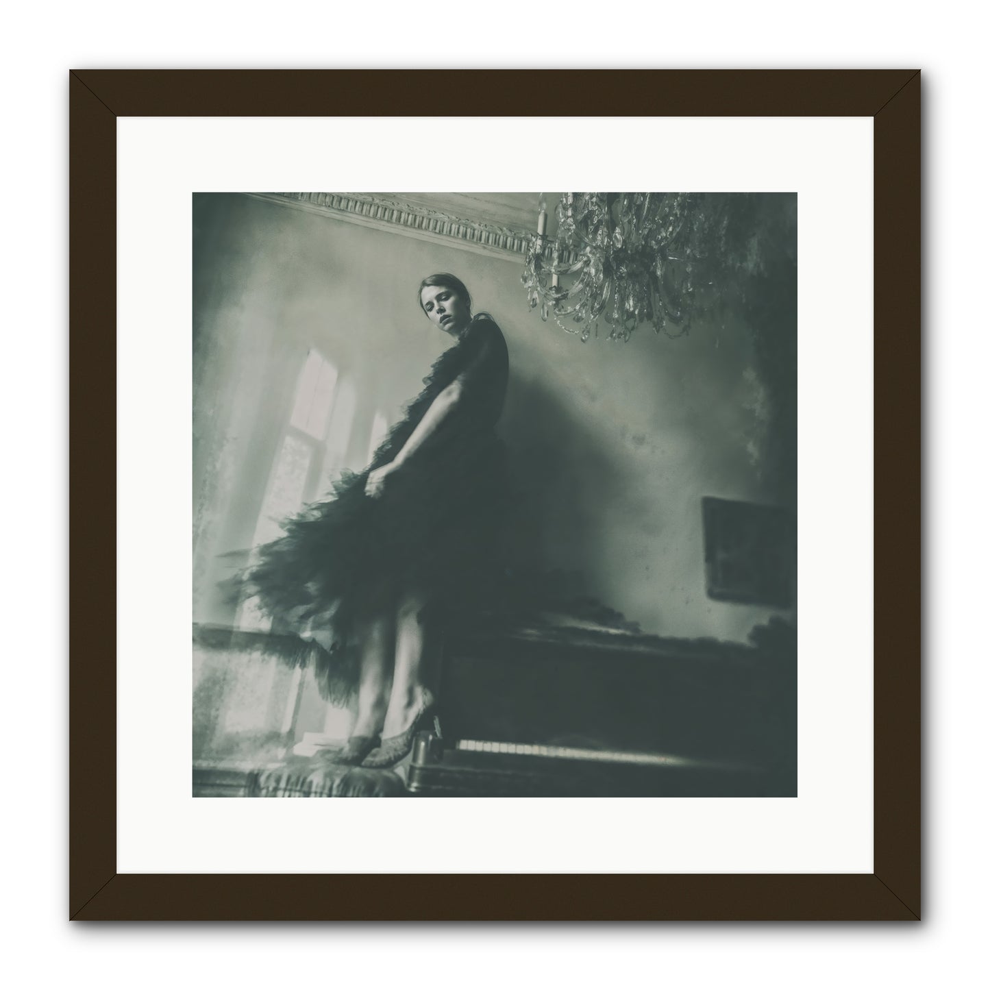 All That Glittered -- Framed Print - Black 16x16