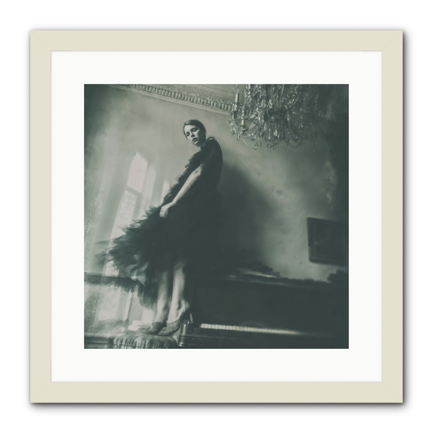 All That Glittered -- Framed Print - White 16x16