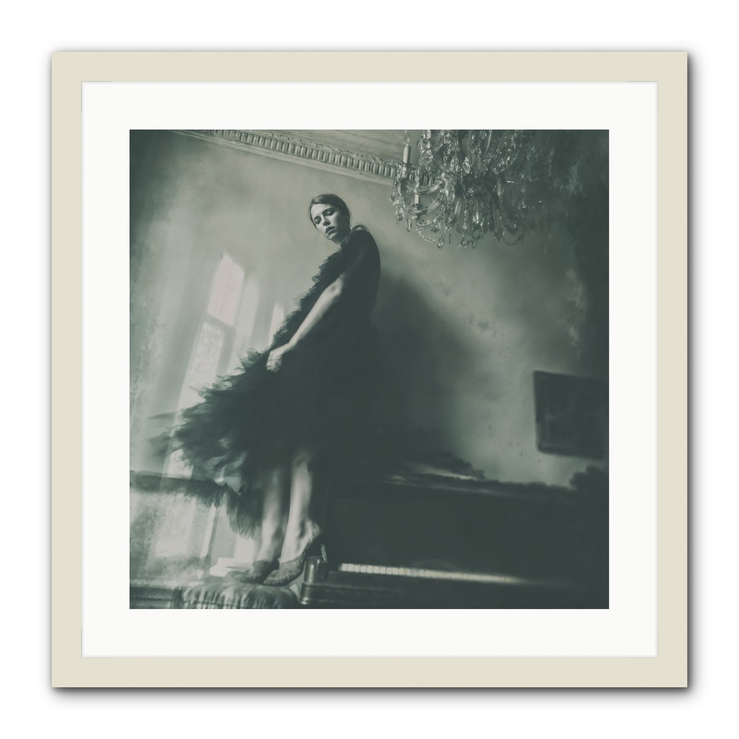 All That Glittered -- Framed Print - White 20x20