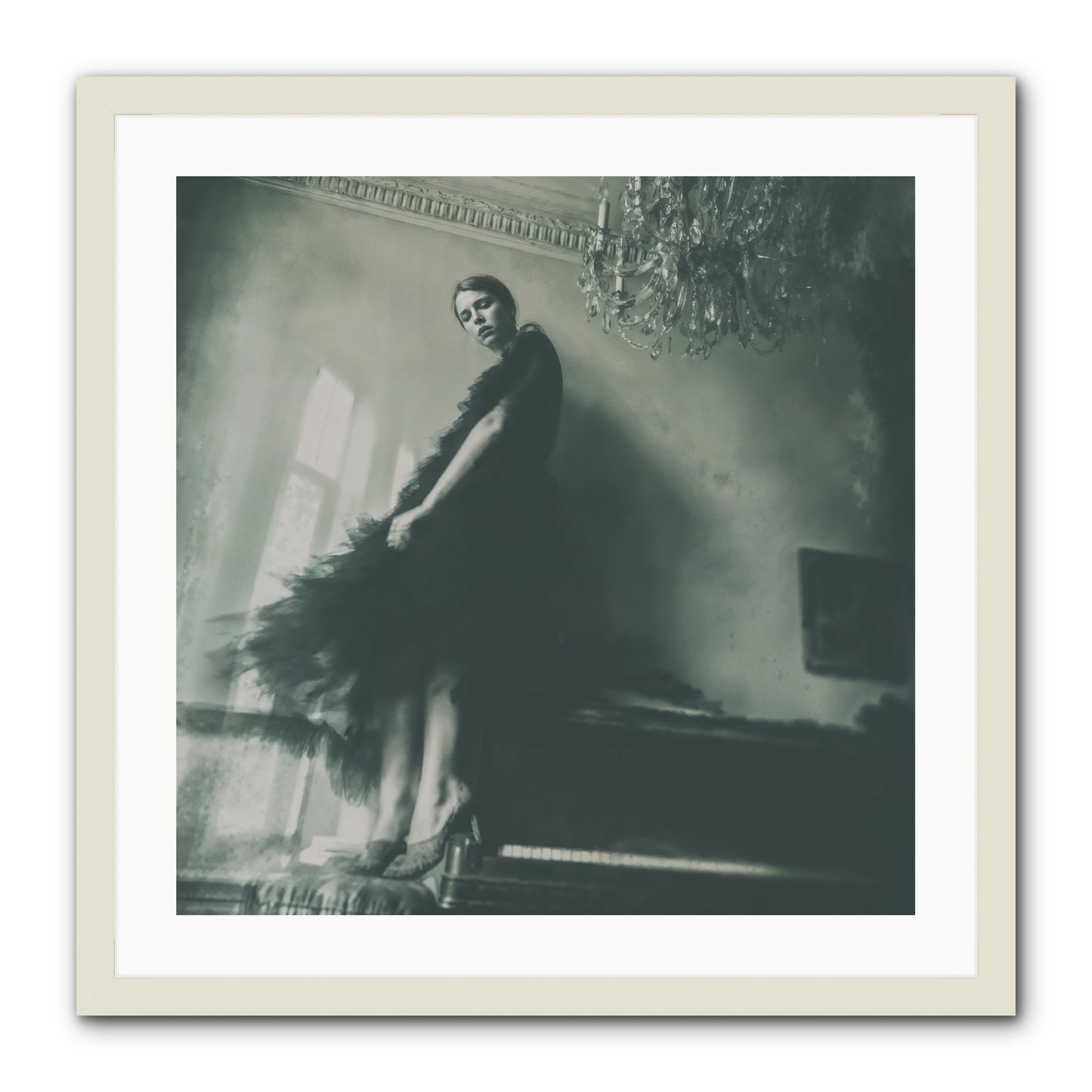 All That Glittered -- Framed Print - White 24x24
