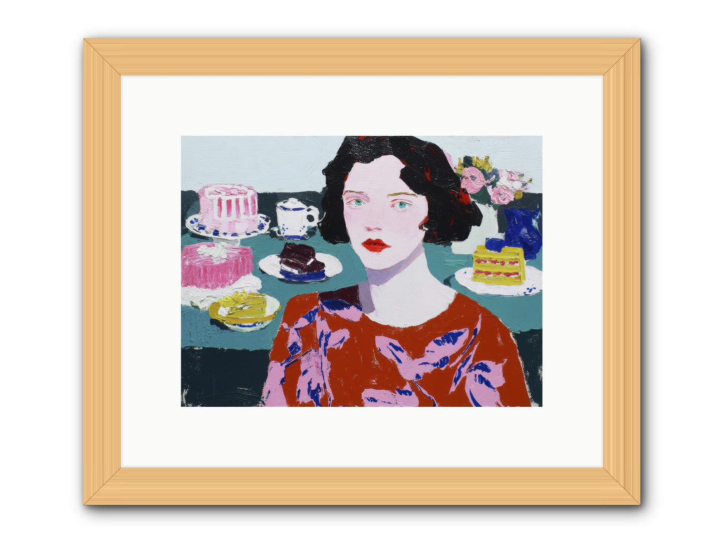 All That Sweetness -- Framed Print - Natural 12x9