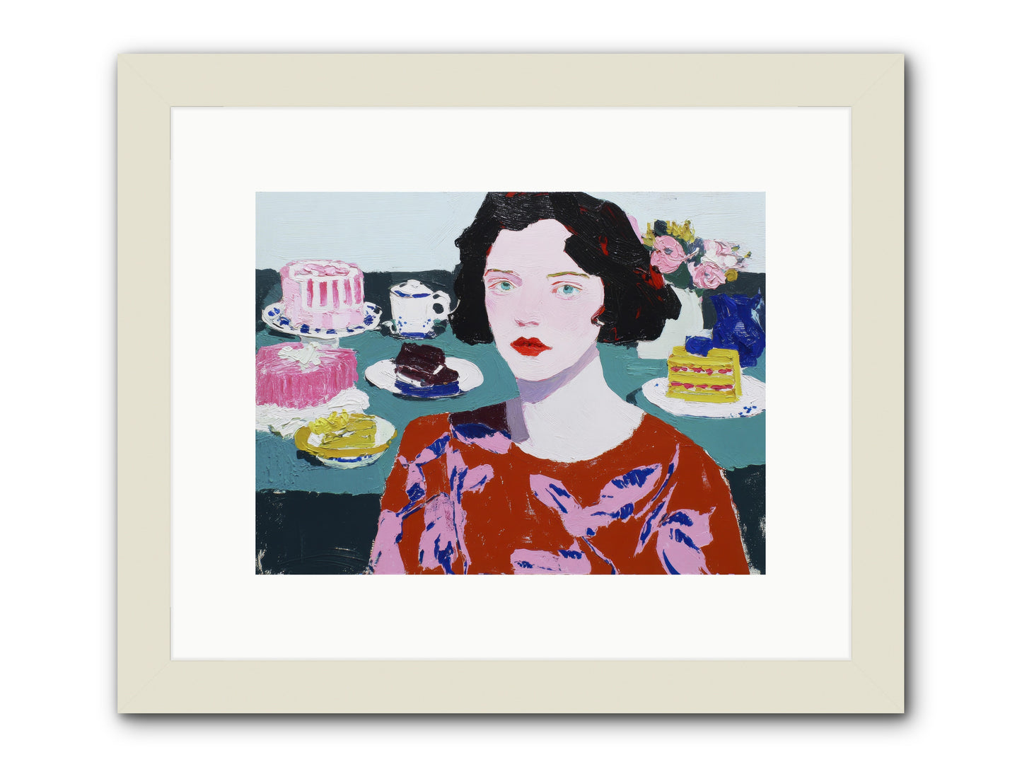 All That Sweetness -- Framed Print - White 12x9