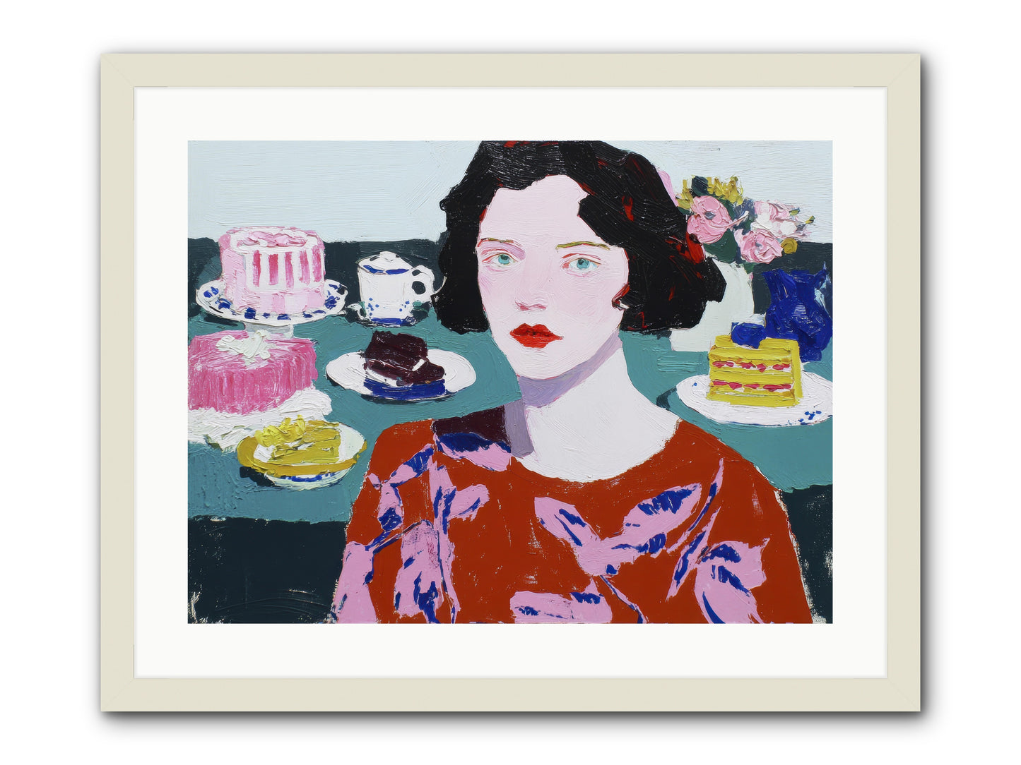 All That Sweetness -- Framed Print - White 24x18