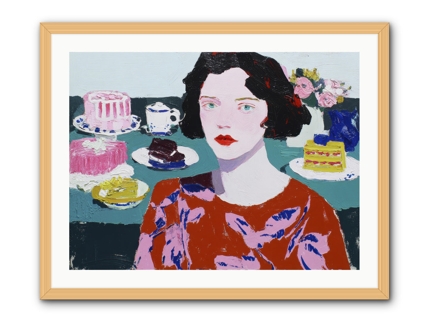 All That Sweetness -- Framed Print - Natural 32x24