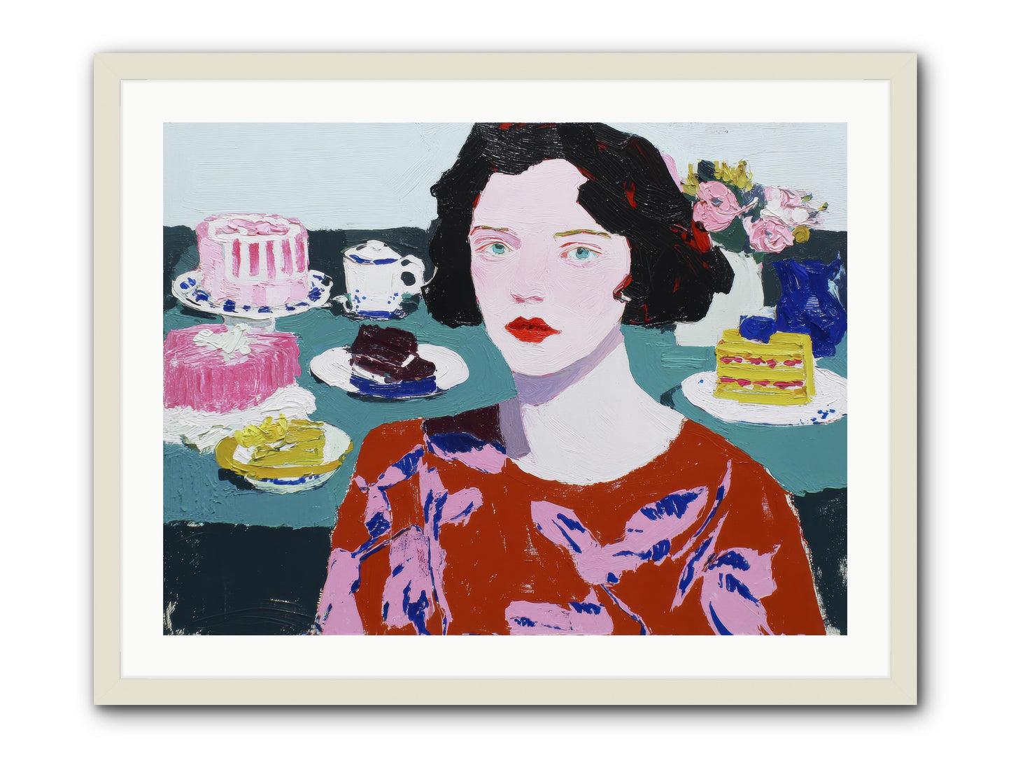 All That Sweetness -- Framed Print - White 32x24