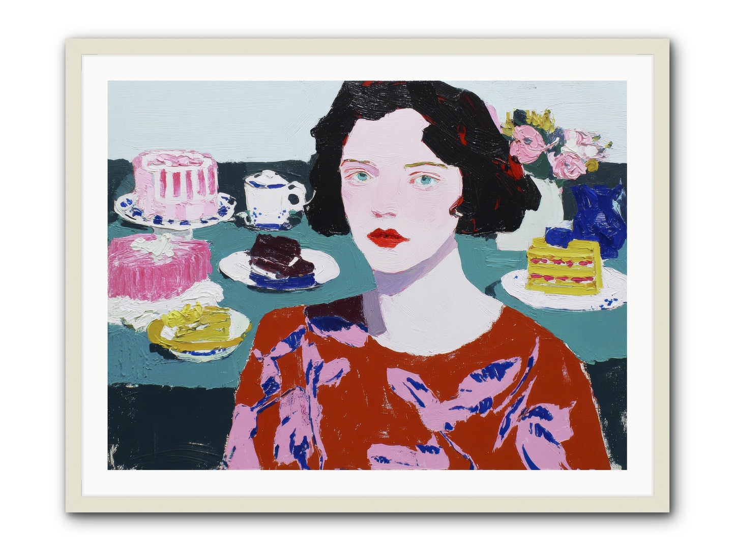 All That Sweetness -- Framed Print - White 40x30