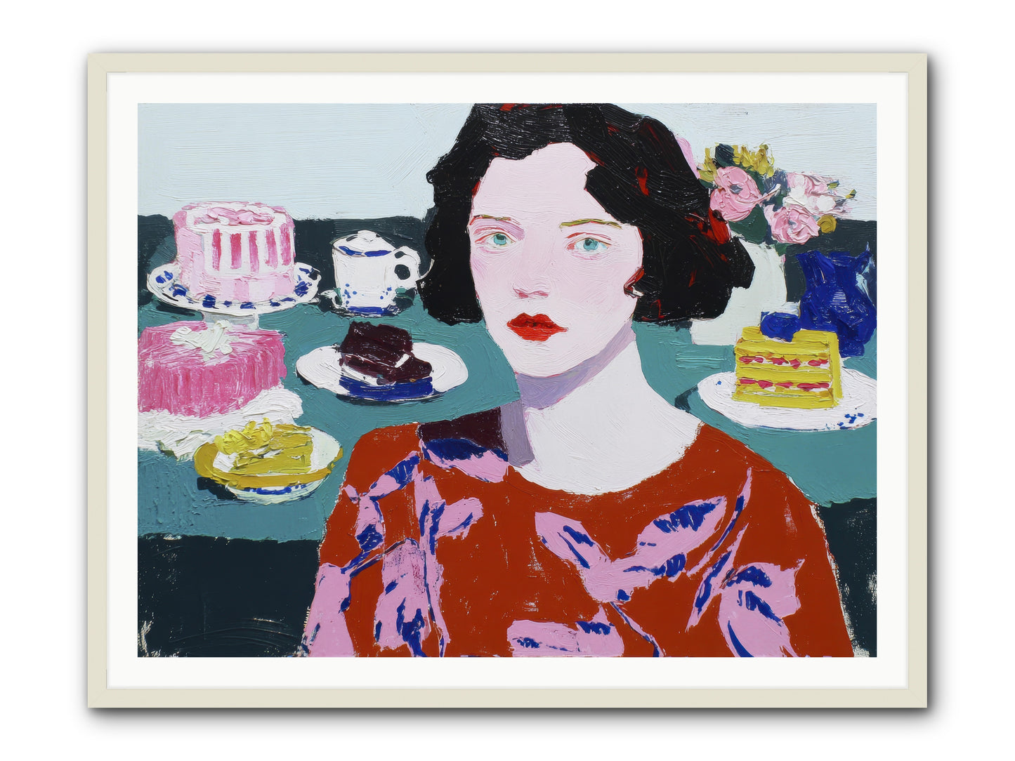 All That Sweetness -- Framed Print - White 48x36