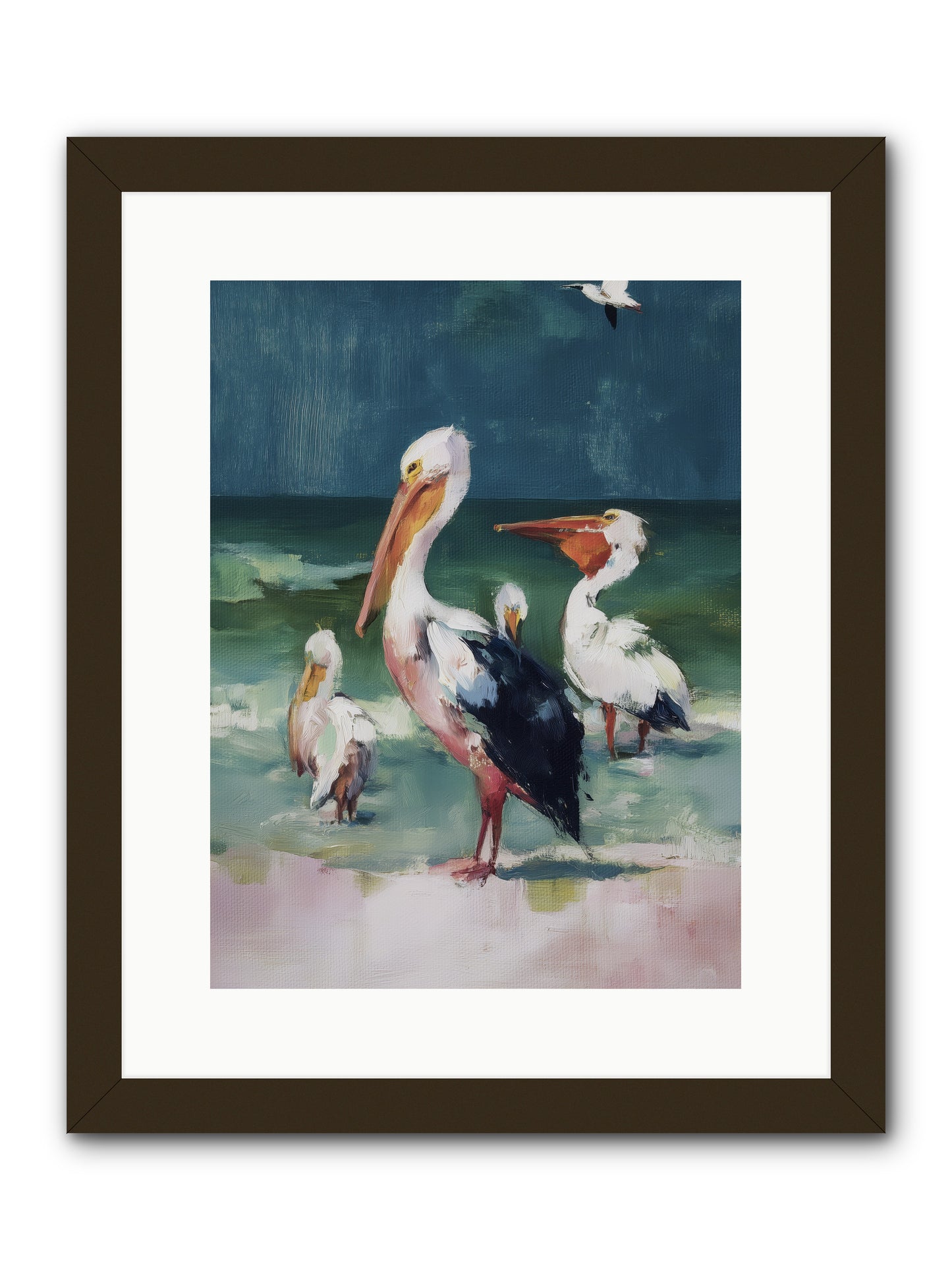Along Water's Edge -- Framed Print - Black 12x16