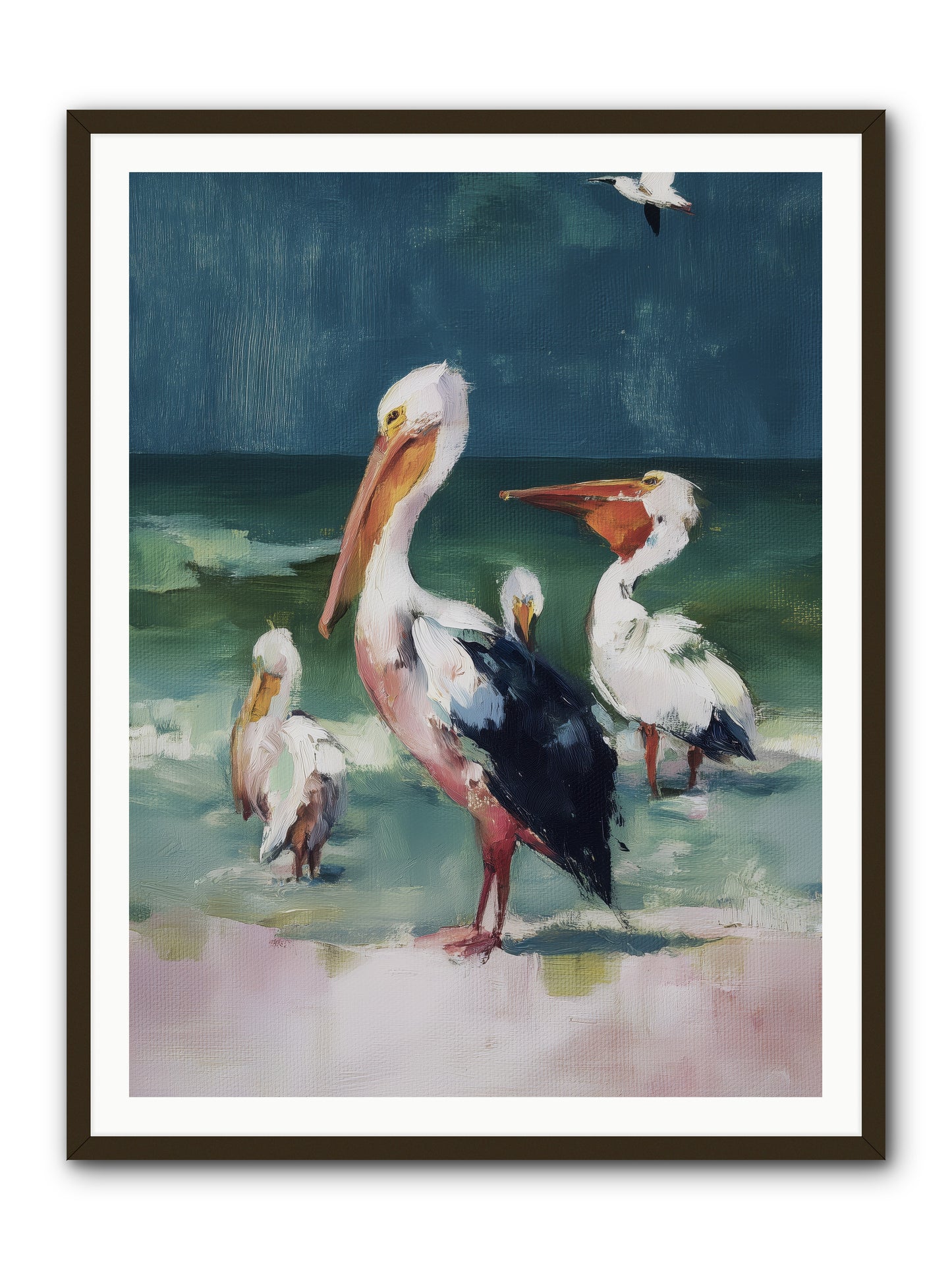 Along Water's Edge -- Framed Print - Black 36x48