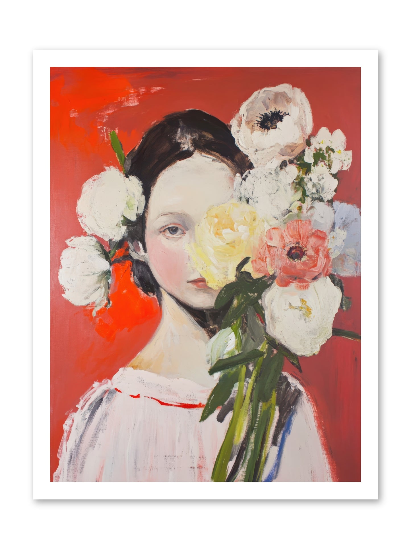 Amaryllis Phoenix-REZ -- Loose Canvas Print 18x24