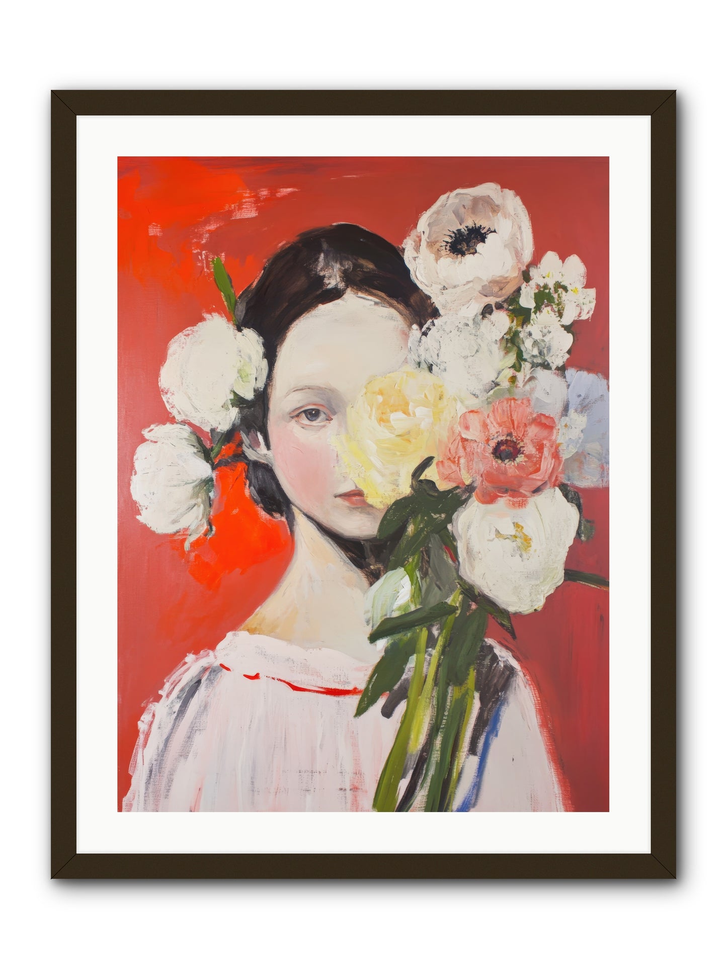 Amaryllis Phoenix-REZ -- Framed Print - Black 24x32