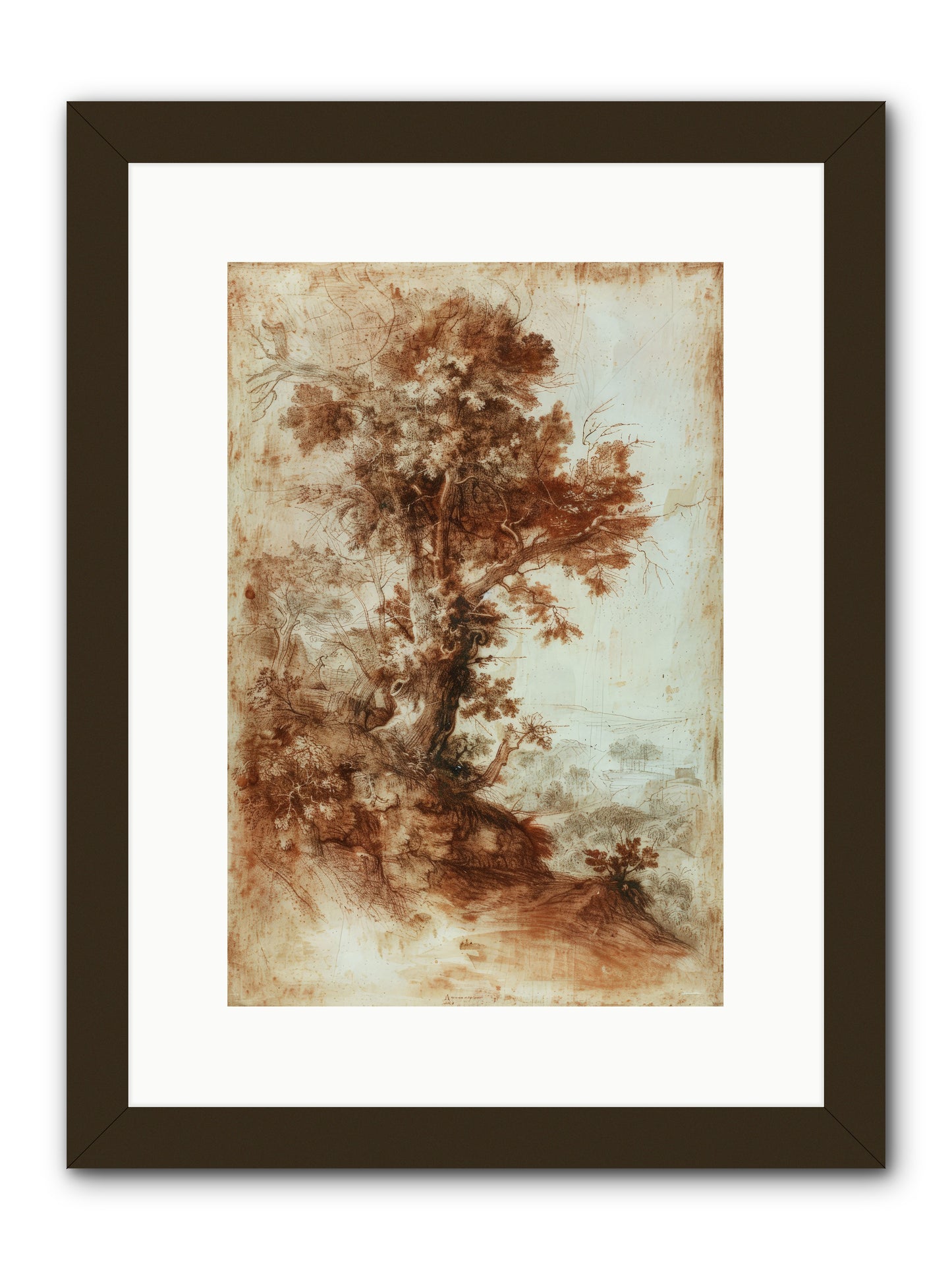 Amber Nocturne No. 1 -- Framed Print - Black 10x15