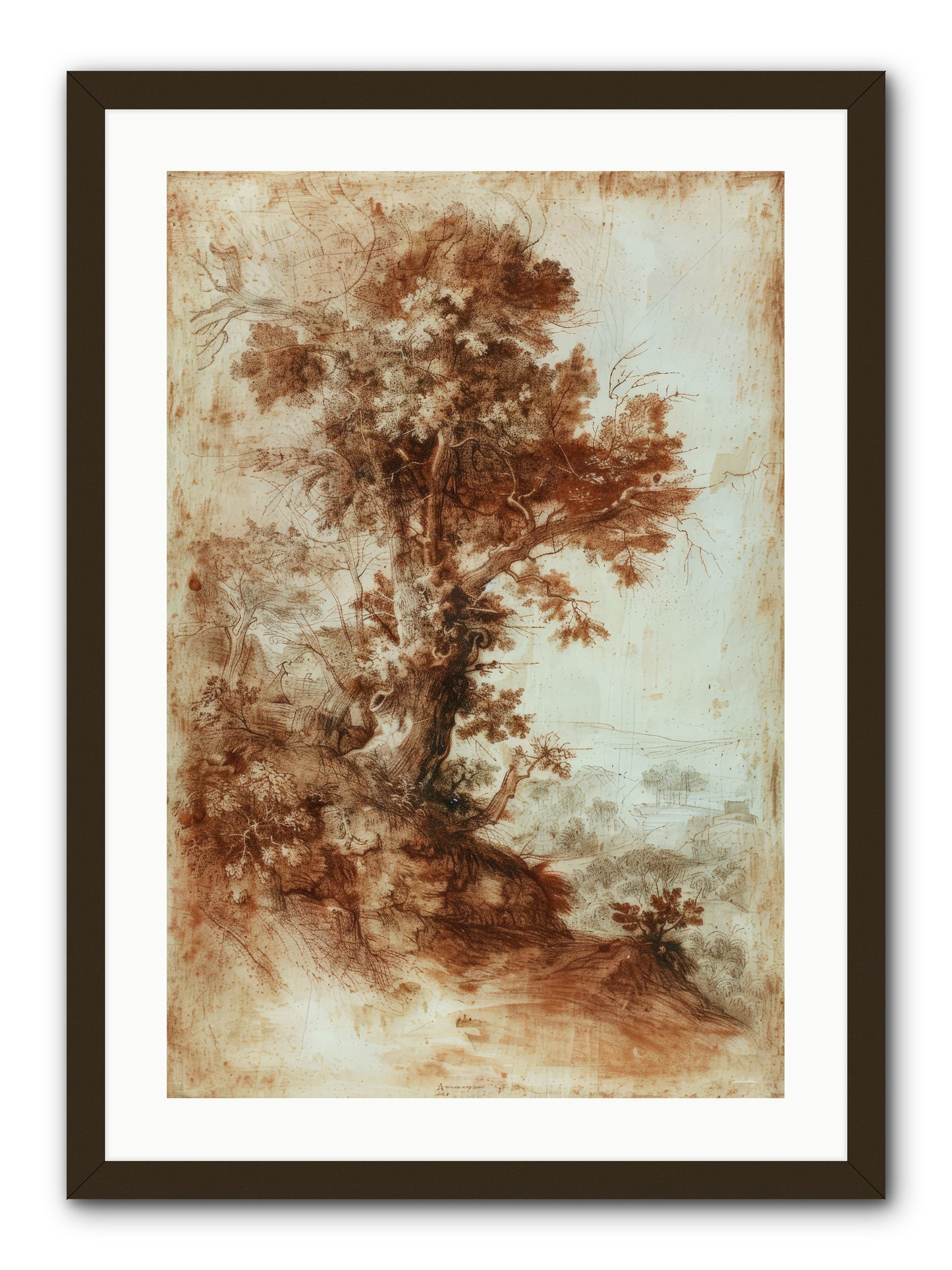 Amber Nocturne No. 1 -- Framed Print - Black 20x30