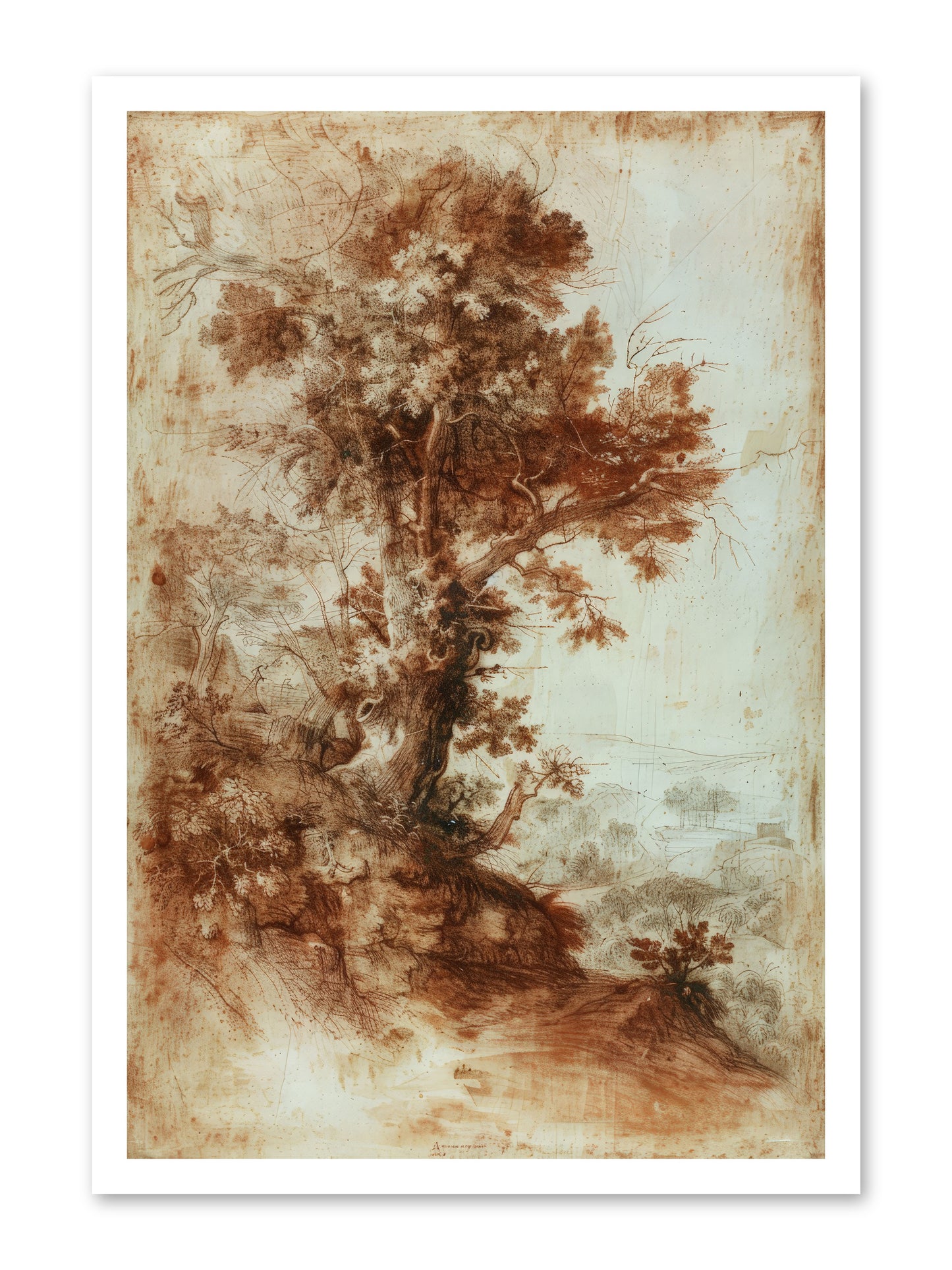 Amber Nocturne No. 1 -- Loose Canvas Print 20x30