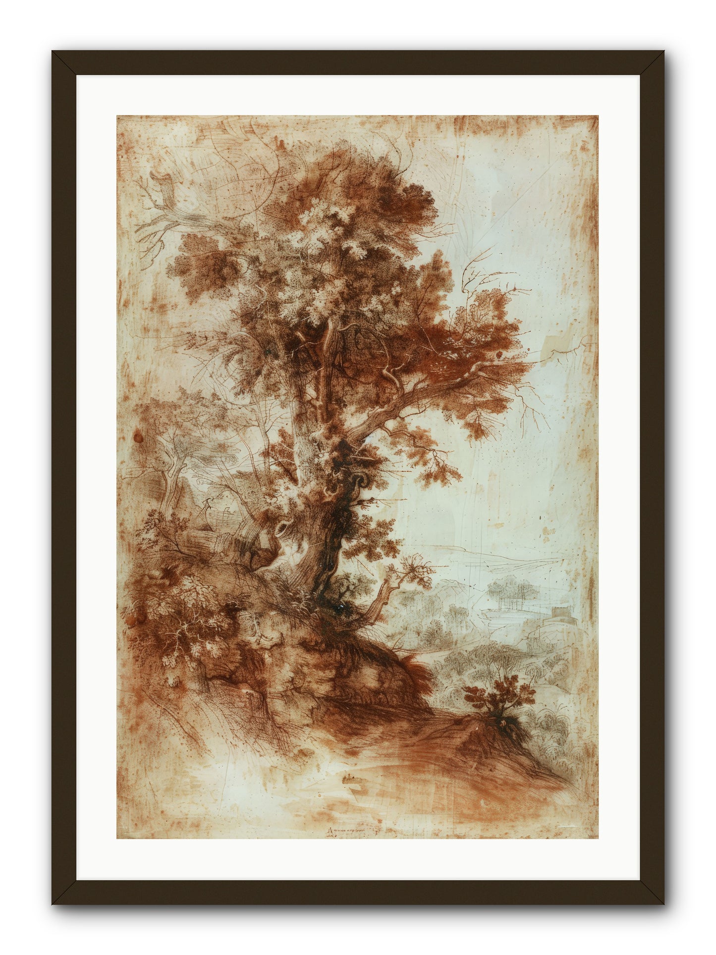 Amber Nocturne No. 1 -- Framed Print - Black 24x36