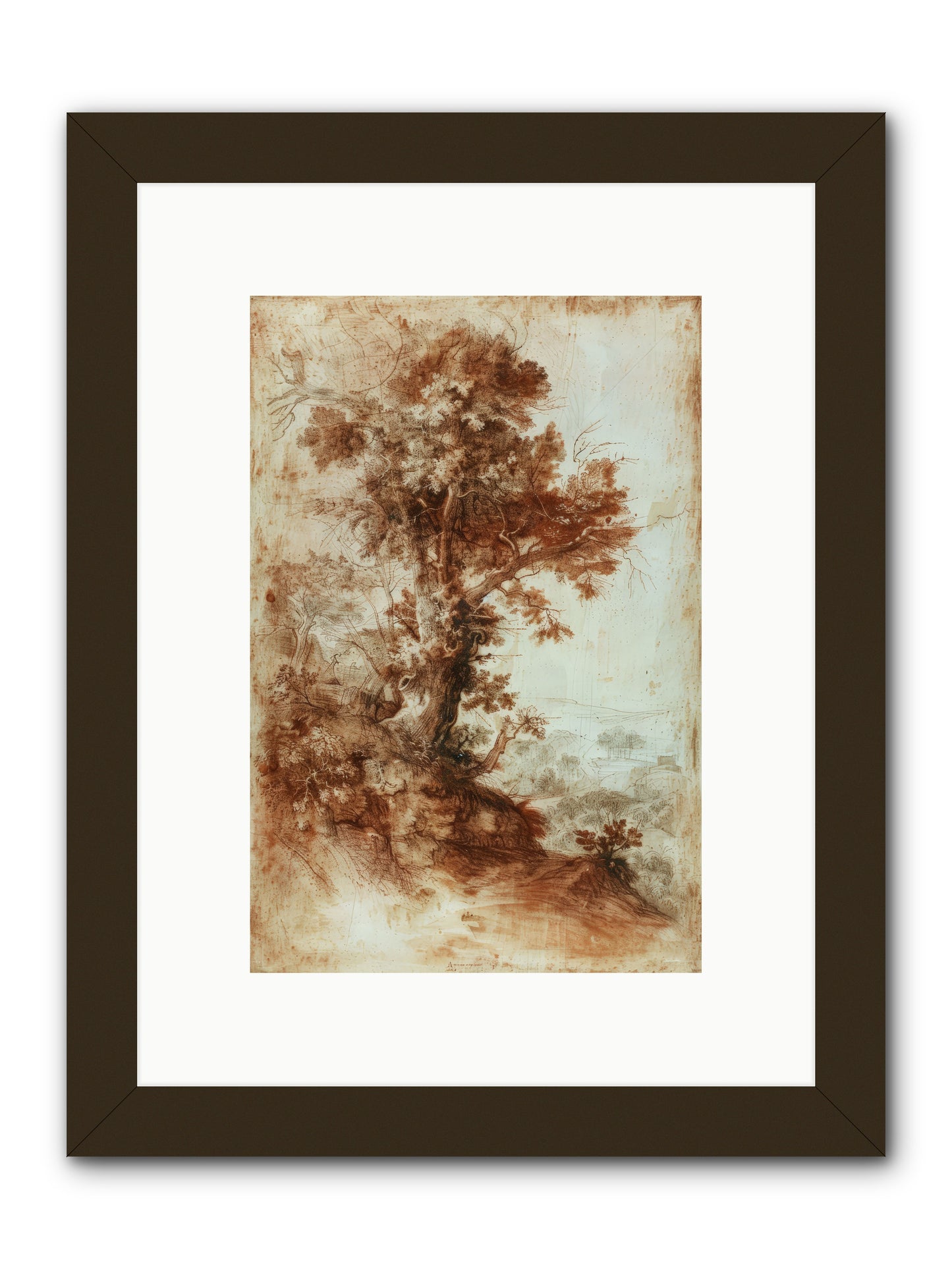 Amber Nocturne No. 1 -- Framed Print - Black 8x12