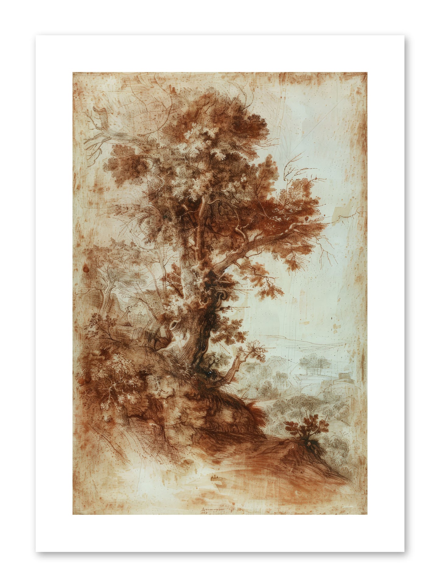 Amber Nocturne No. 1 -- Loose Canvas Print 8x12
