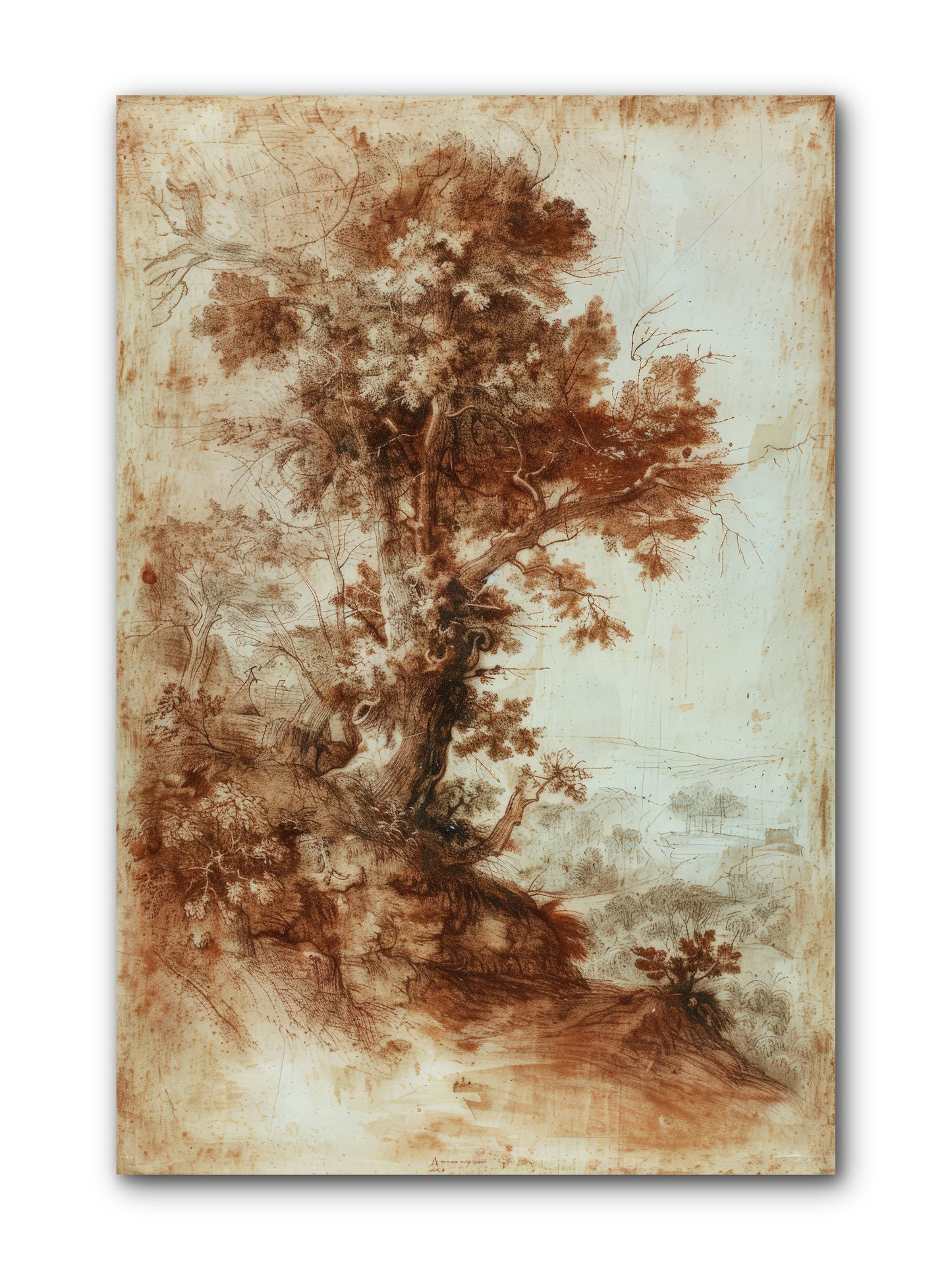 Amber Nocturne No. 1 -- Wrapped Canvas 8x12