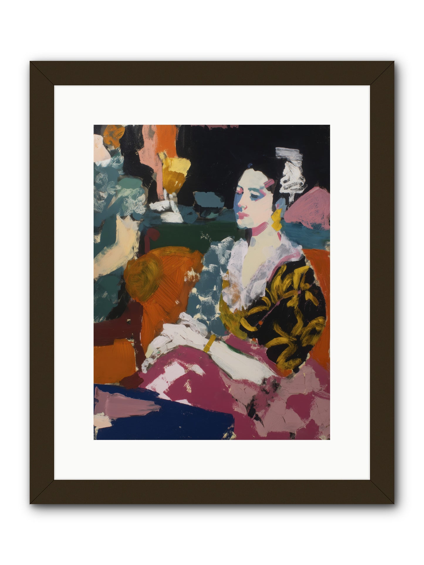 Amber Wave -- Framed Print - Black 12x16