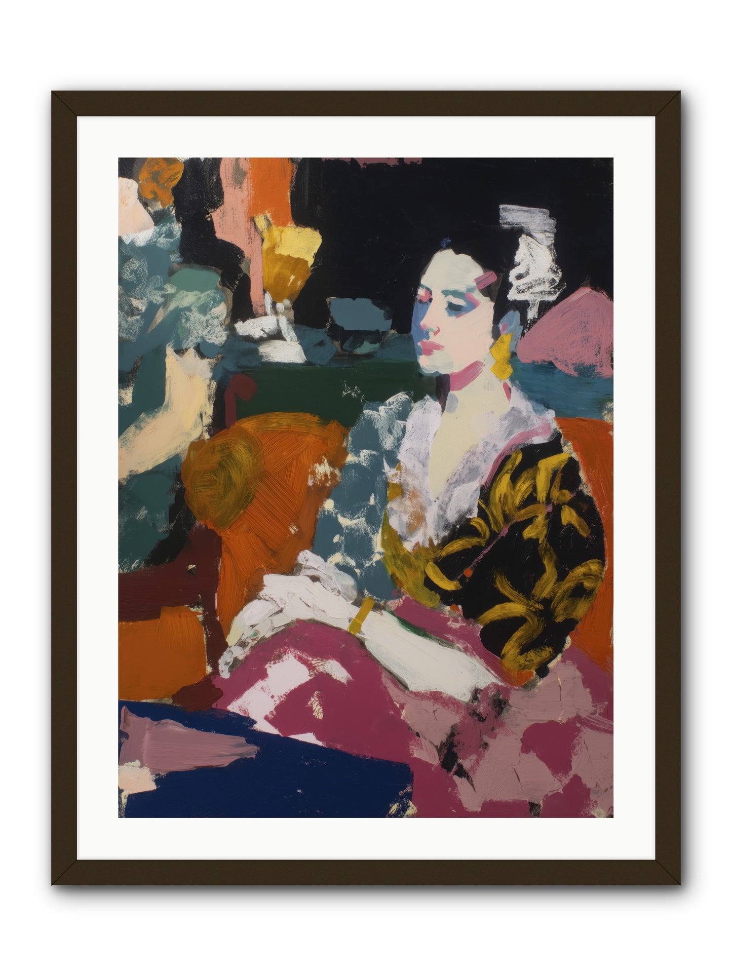 Amber Wave -- Framed Print - Black 24x32